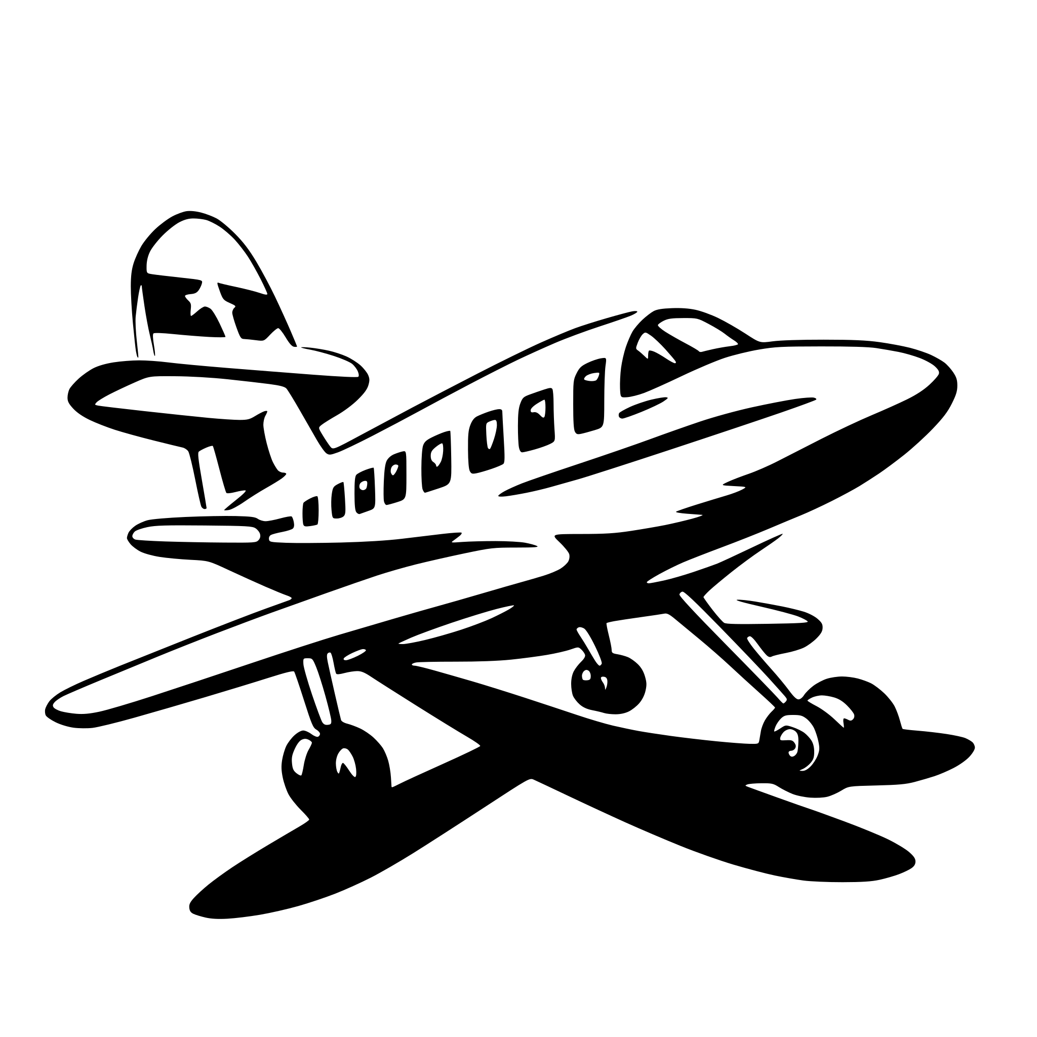 AI-generated SVG of 'an airplane'