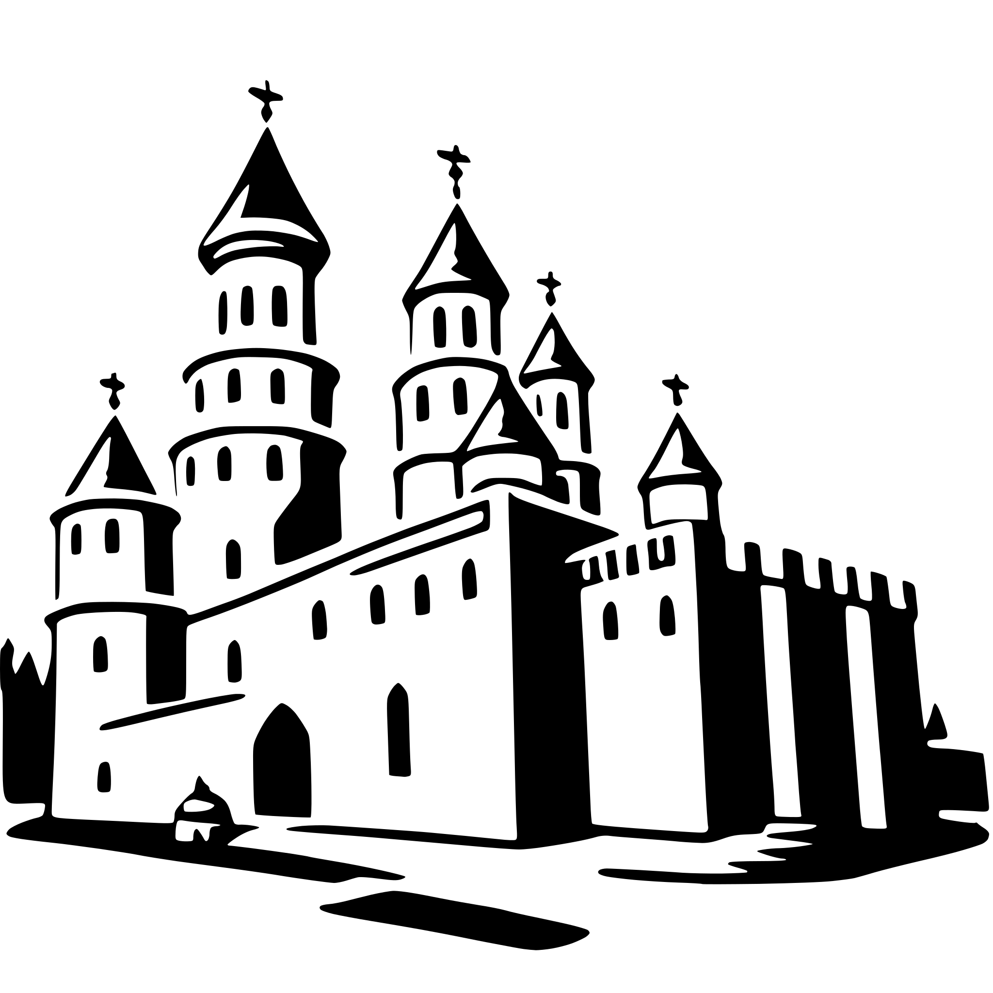 AI-generated SVG of a kremlin