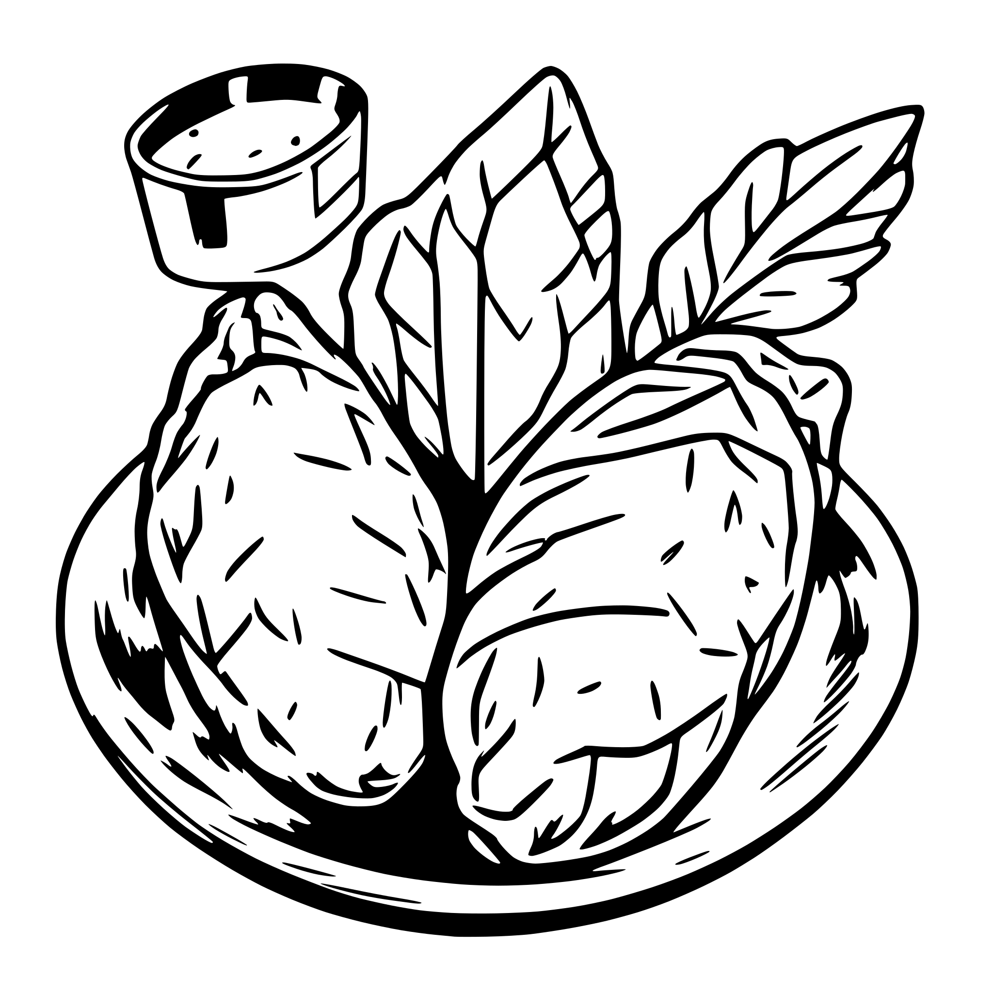 AI-generated SVG of a fried chicken wings