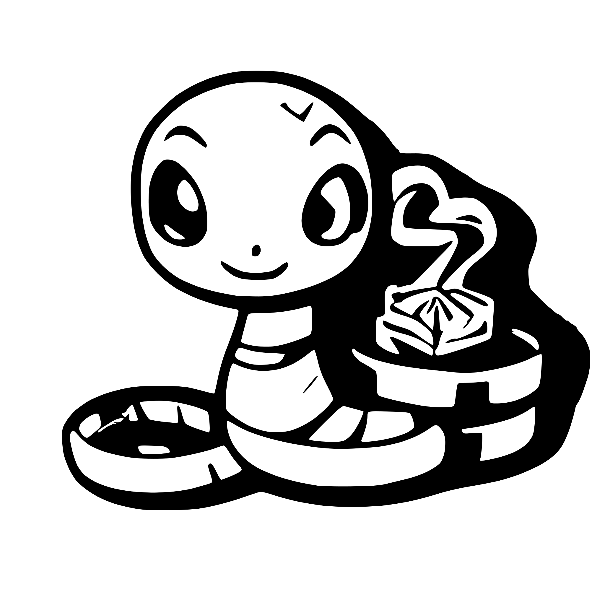 AI-generated SVG of a A little extracurricular snake full of money.