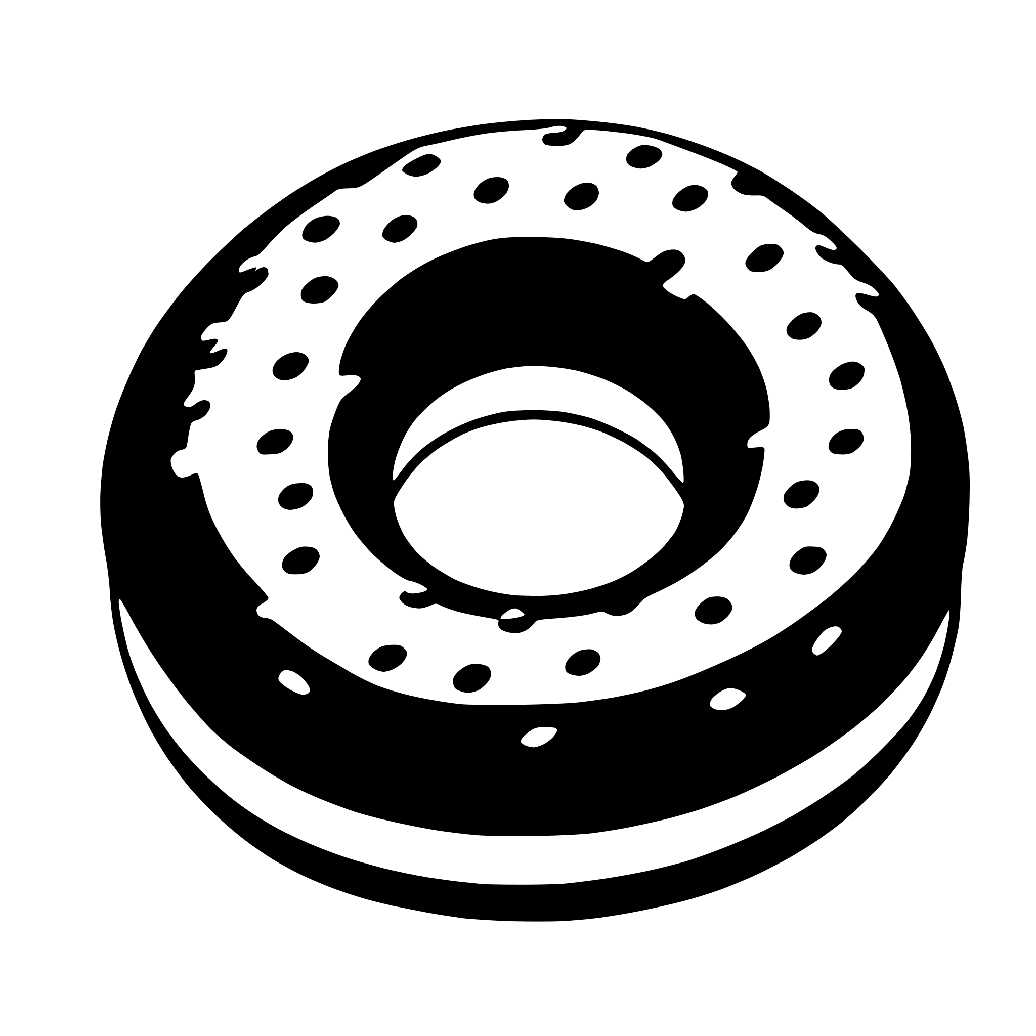 AI-generated SVG of a donut