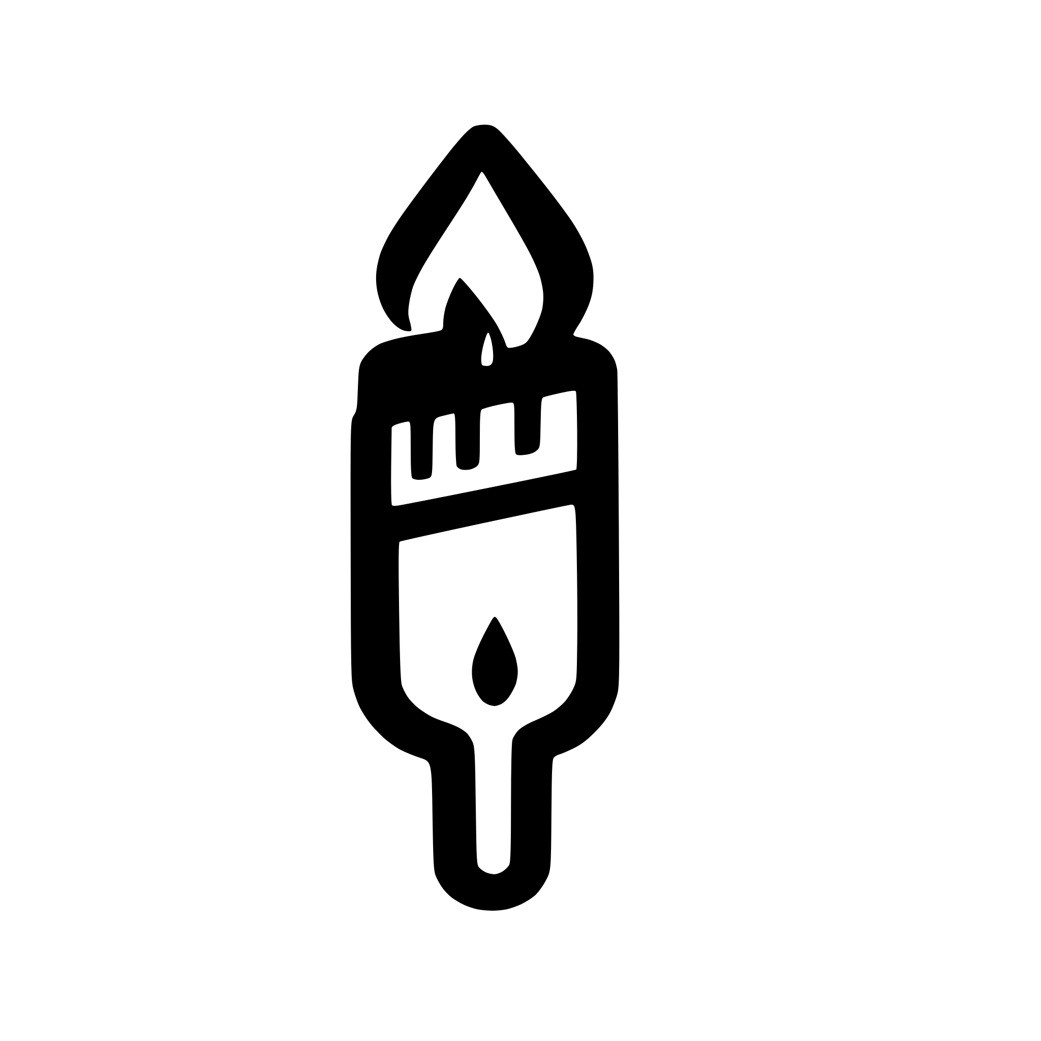 AI-generated SVG of a Minimalistic icon of burning match. Fire blue