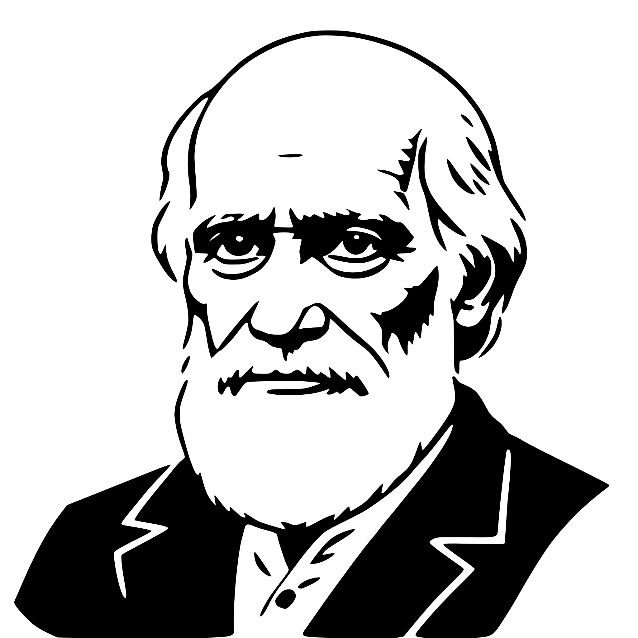 AI-generated SVG of 'charles darwin'
