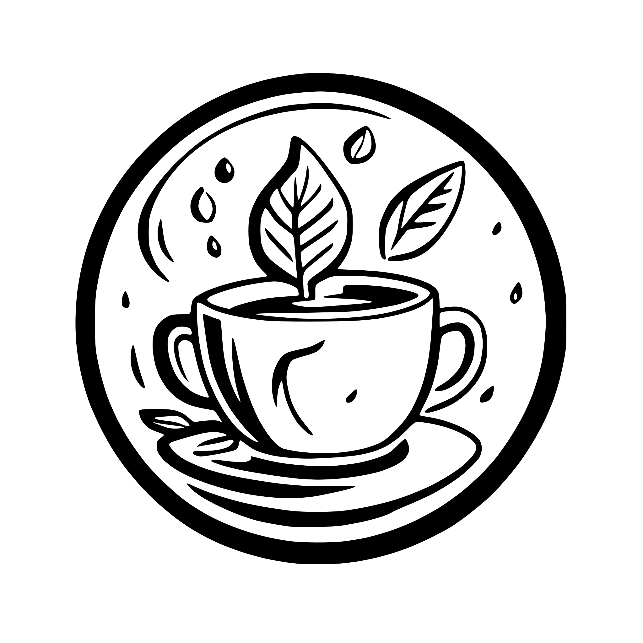 AI-generated SVG of 'draw a cup of coffee which is labeled maska on it'