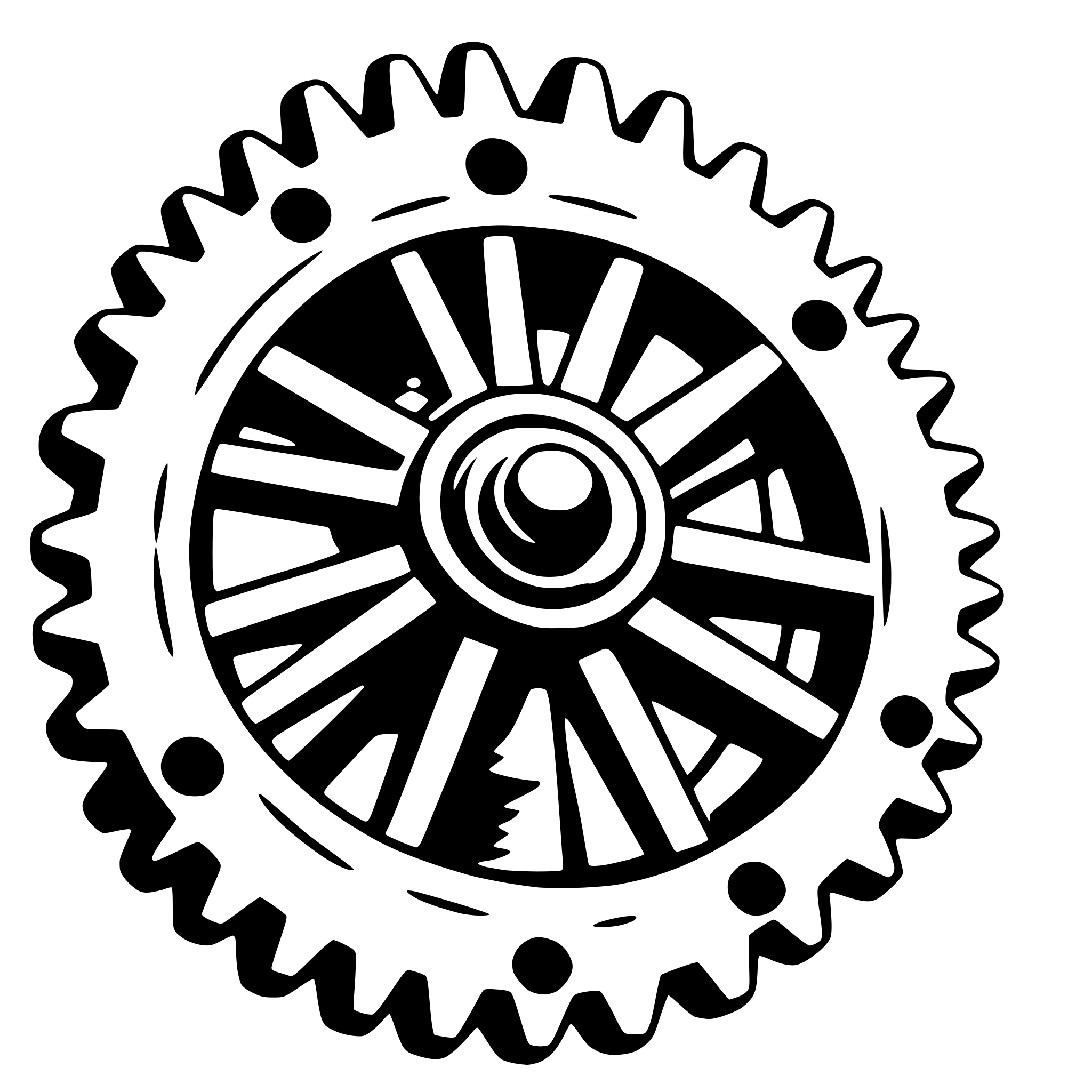 AI-generated SVG of 'steampunk gears'