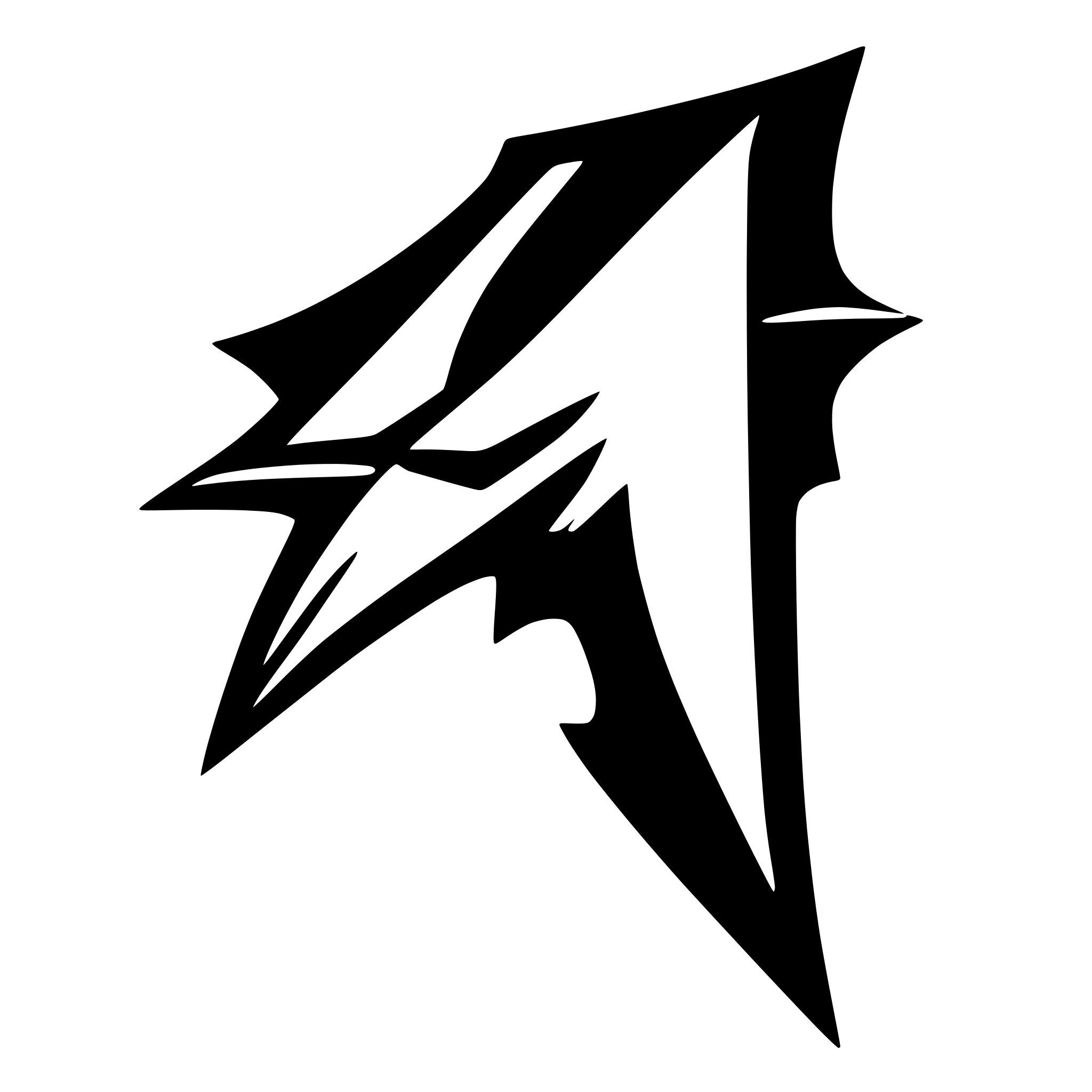 AI-generated SVG of 'A sharp, fang'