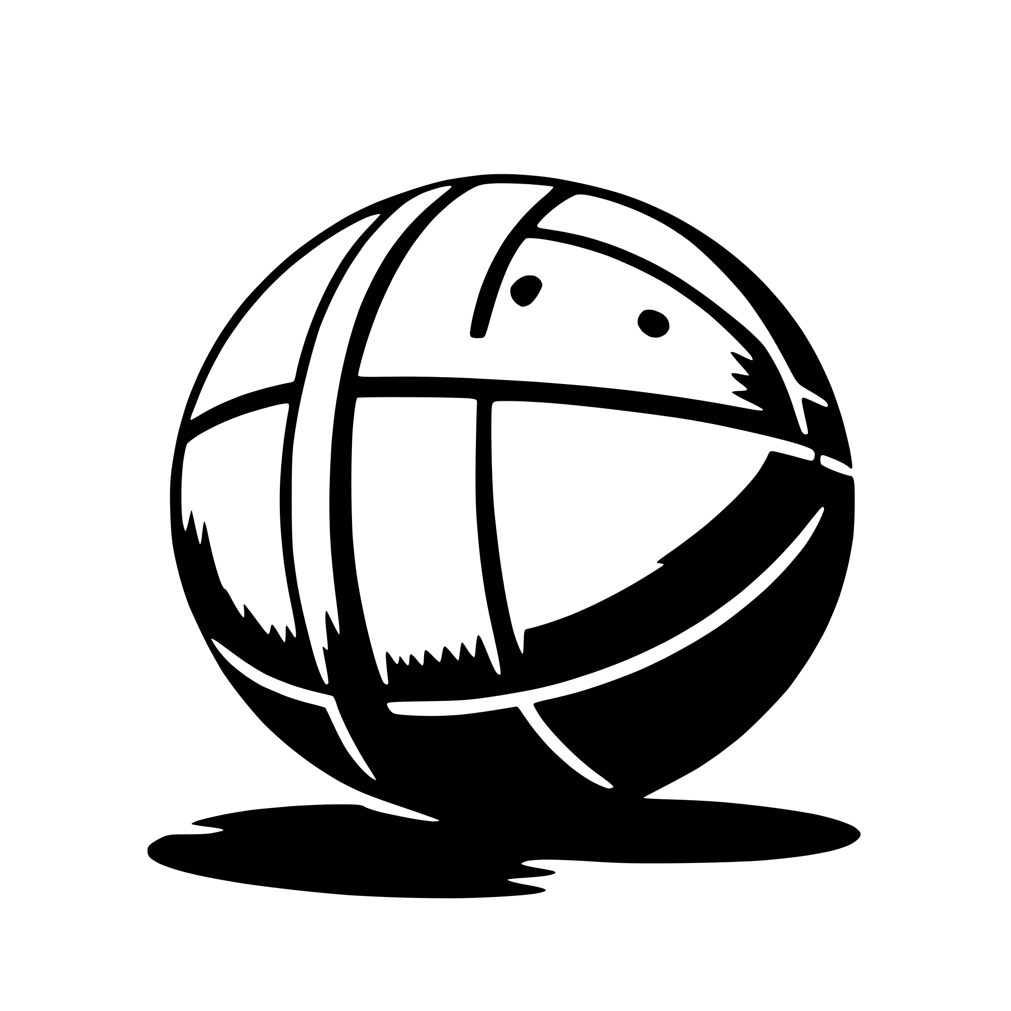 AI-generated SVG of a basketball