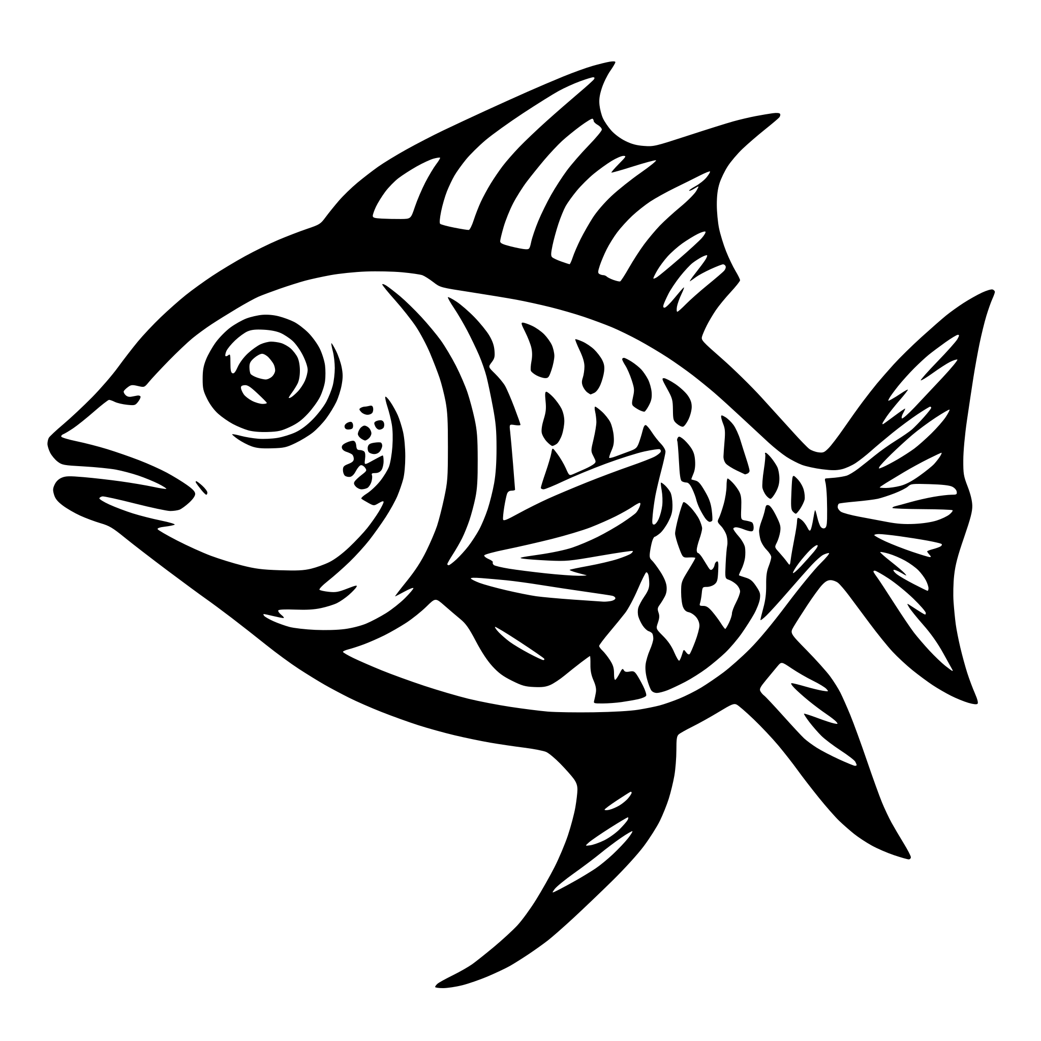 AI-generated SVG of 'create a fish'