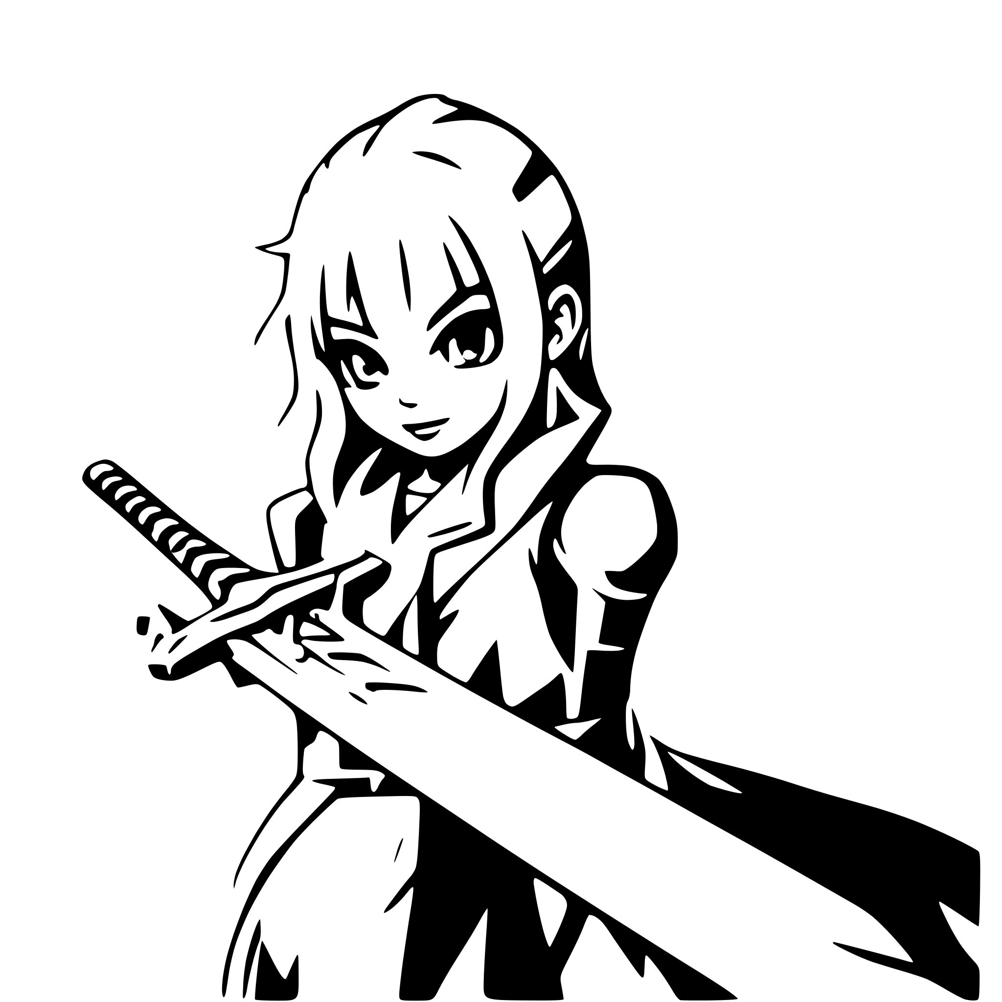 AI-generated SVG of a sword surrounded by flames