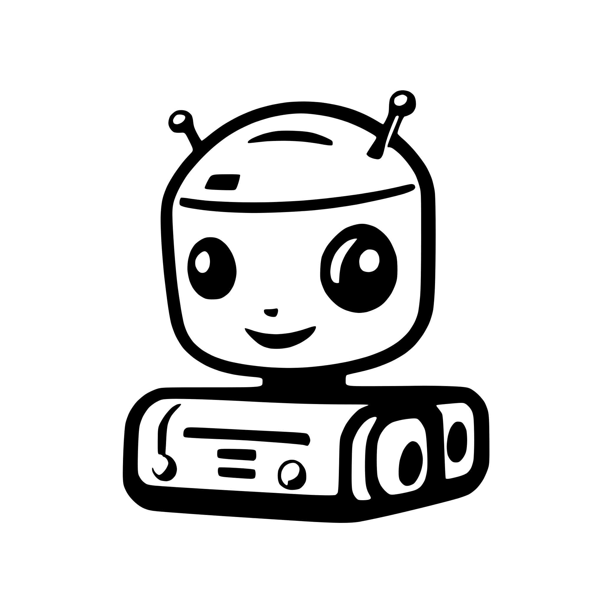 AI-generated SVG of a curious robot