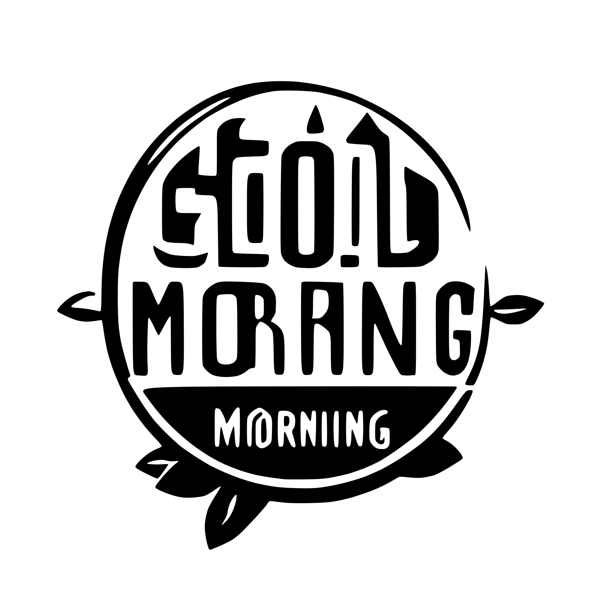 AI-generated SVG of 'good morning text'
