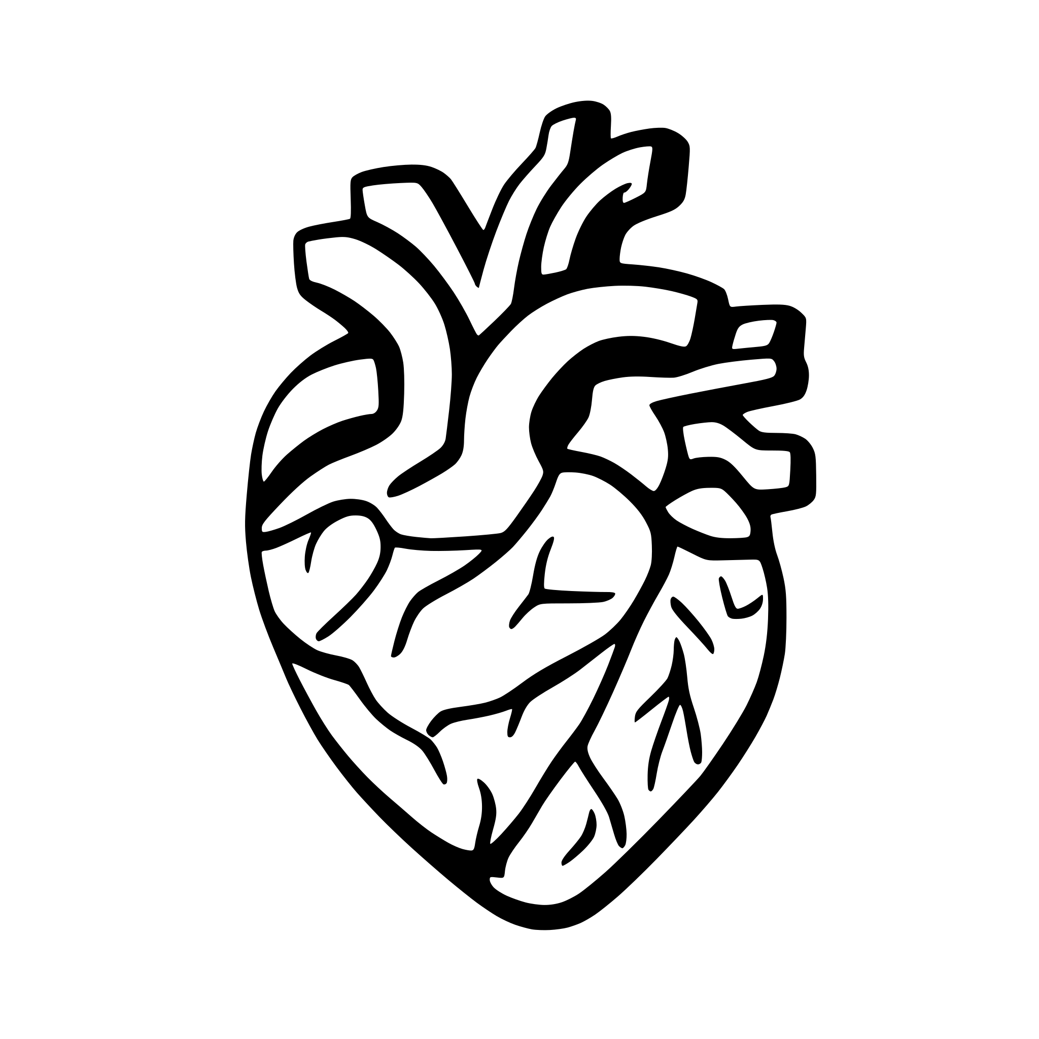 AI-generated SVG of '3d human heart'