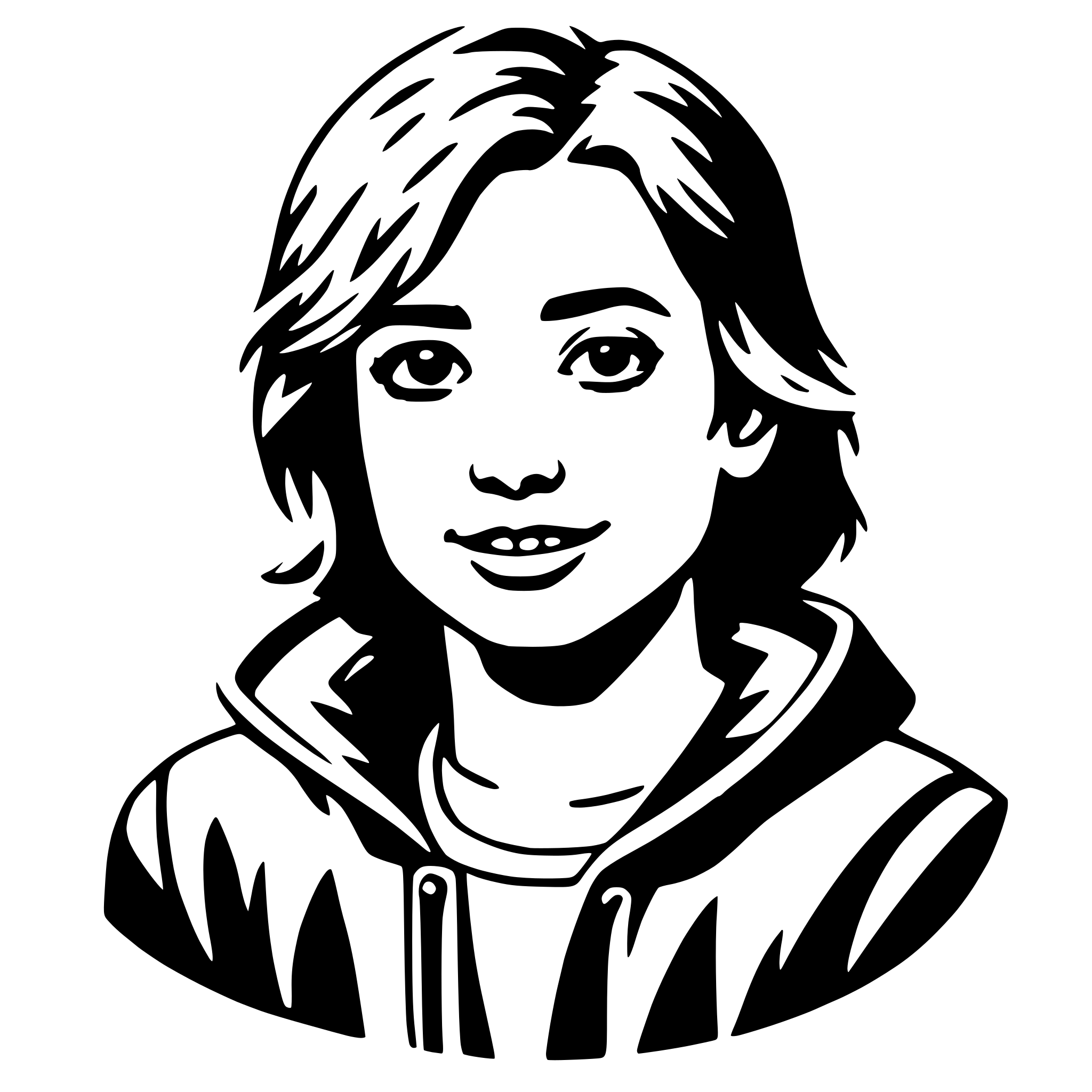 AI-generated SVG of 'teen'