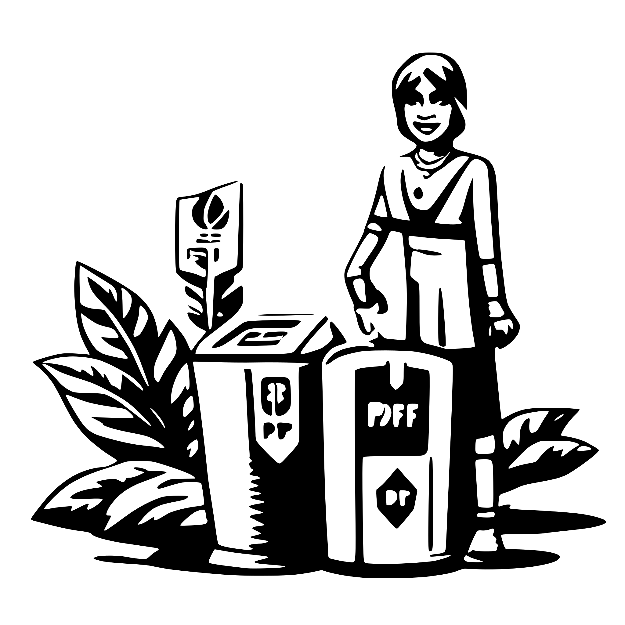 AI-generated SVG of a PPF indian account