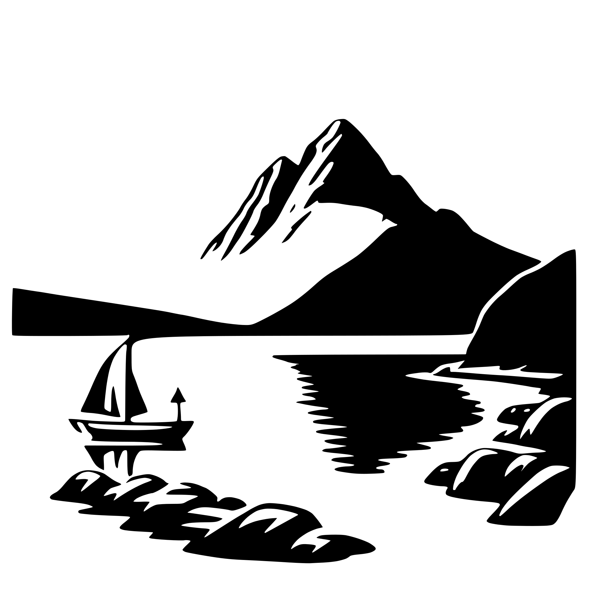 AI-generated SVG of a milford sound