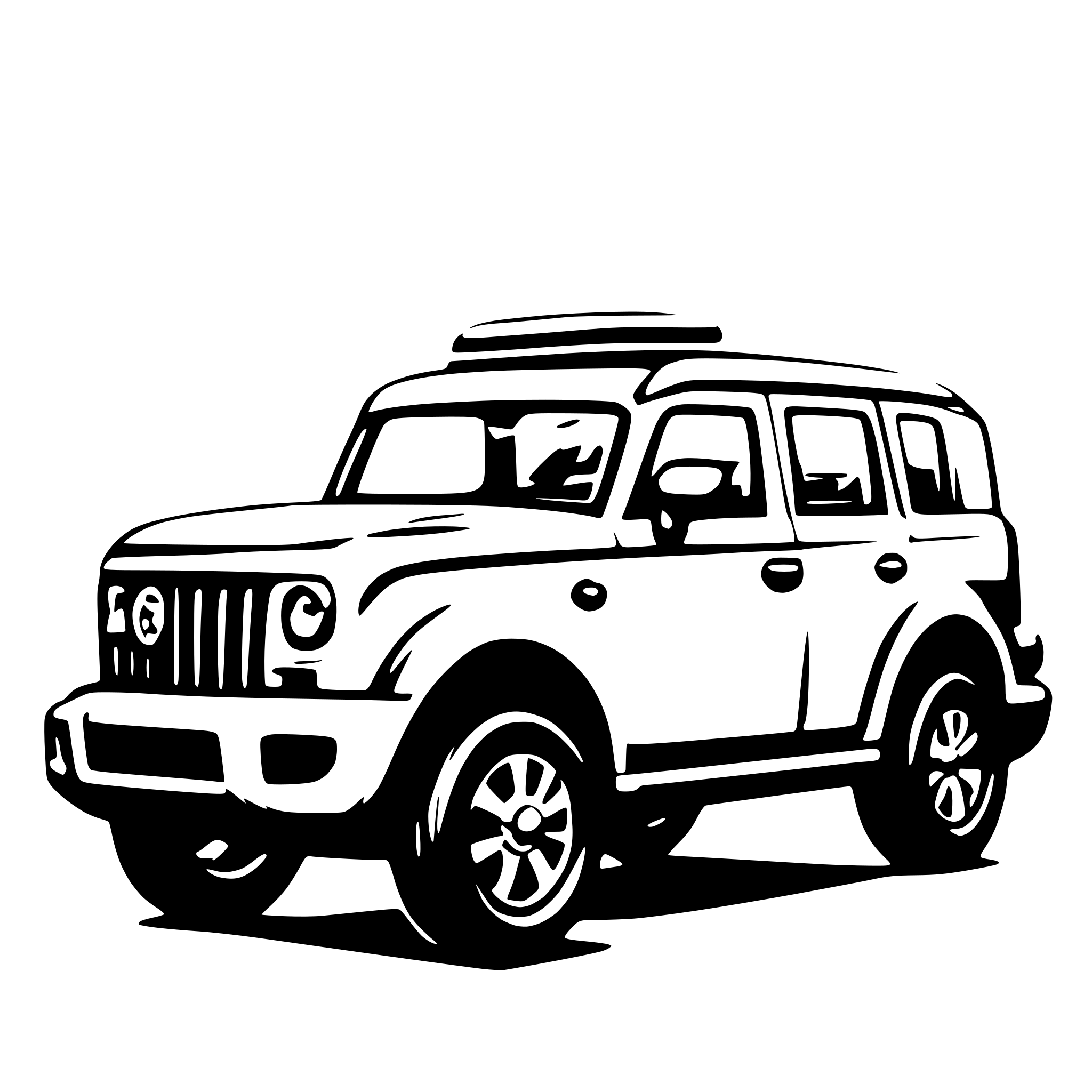 AI-generated SVG of 'isomeric suv car'