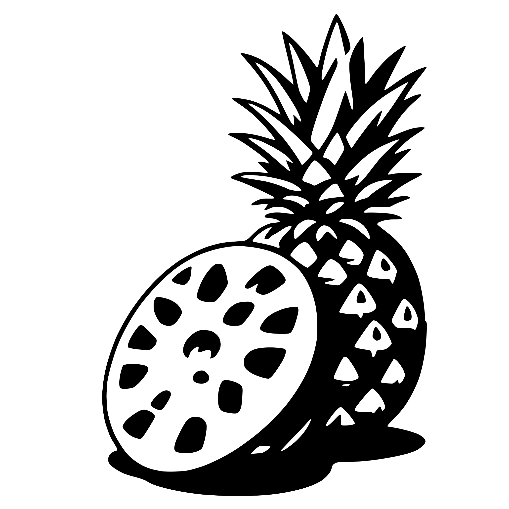 AI-generated SVG of a pineapple
