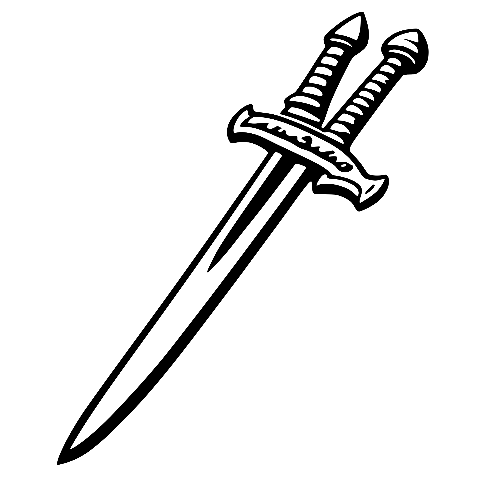 AI-generated SVG of a sword