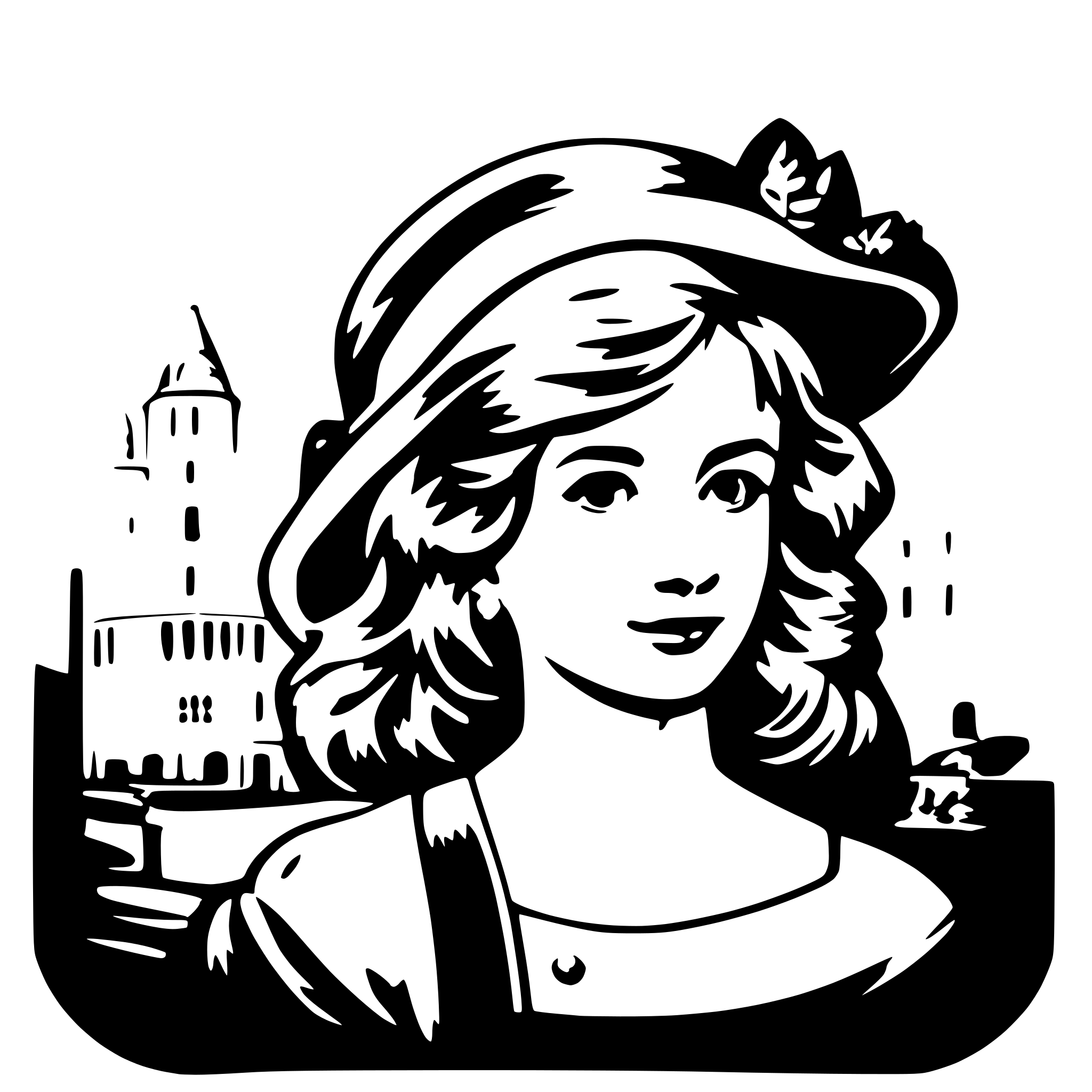 AI-generated SVG of 'french britain hermine'