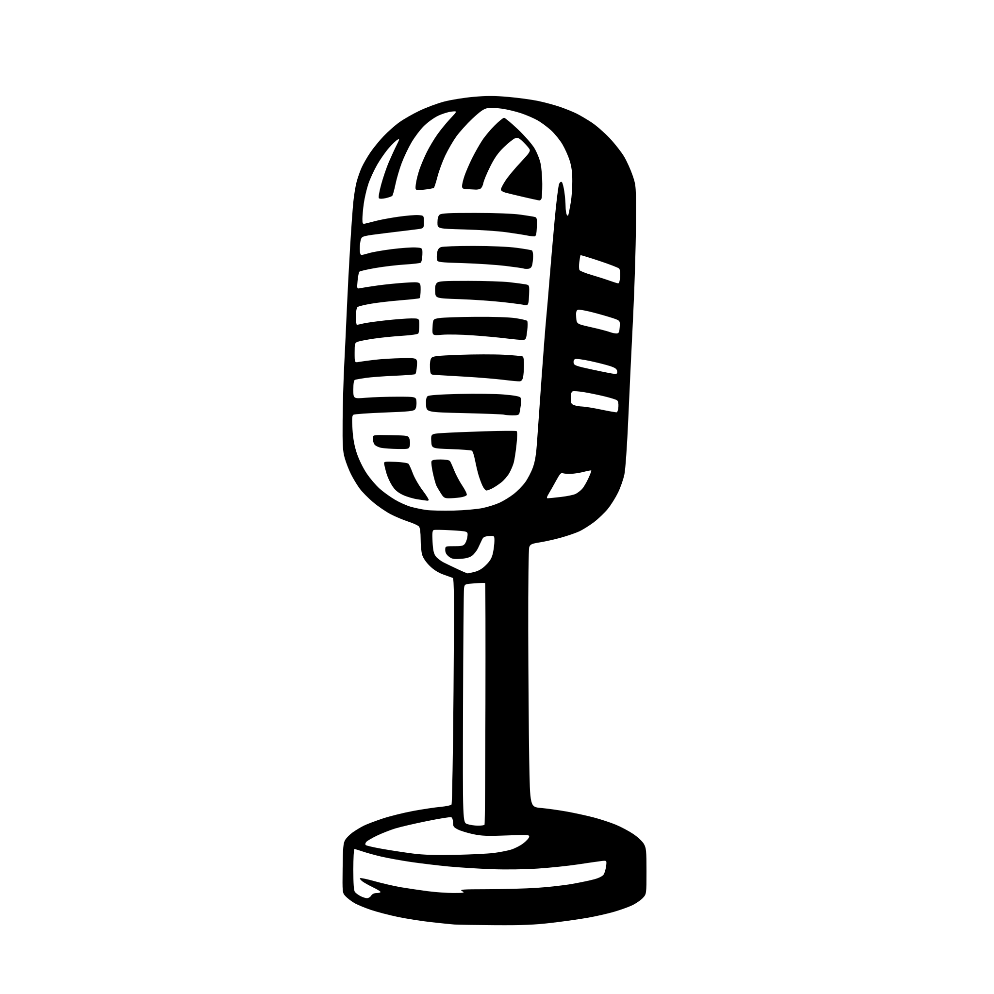 AI-generated SVG of a emoji of a vintage microphone