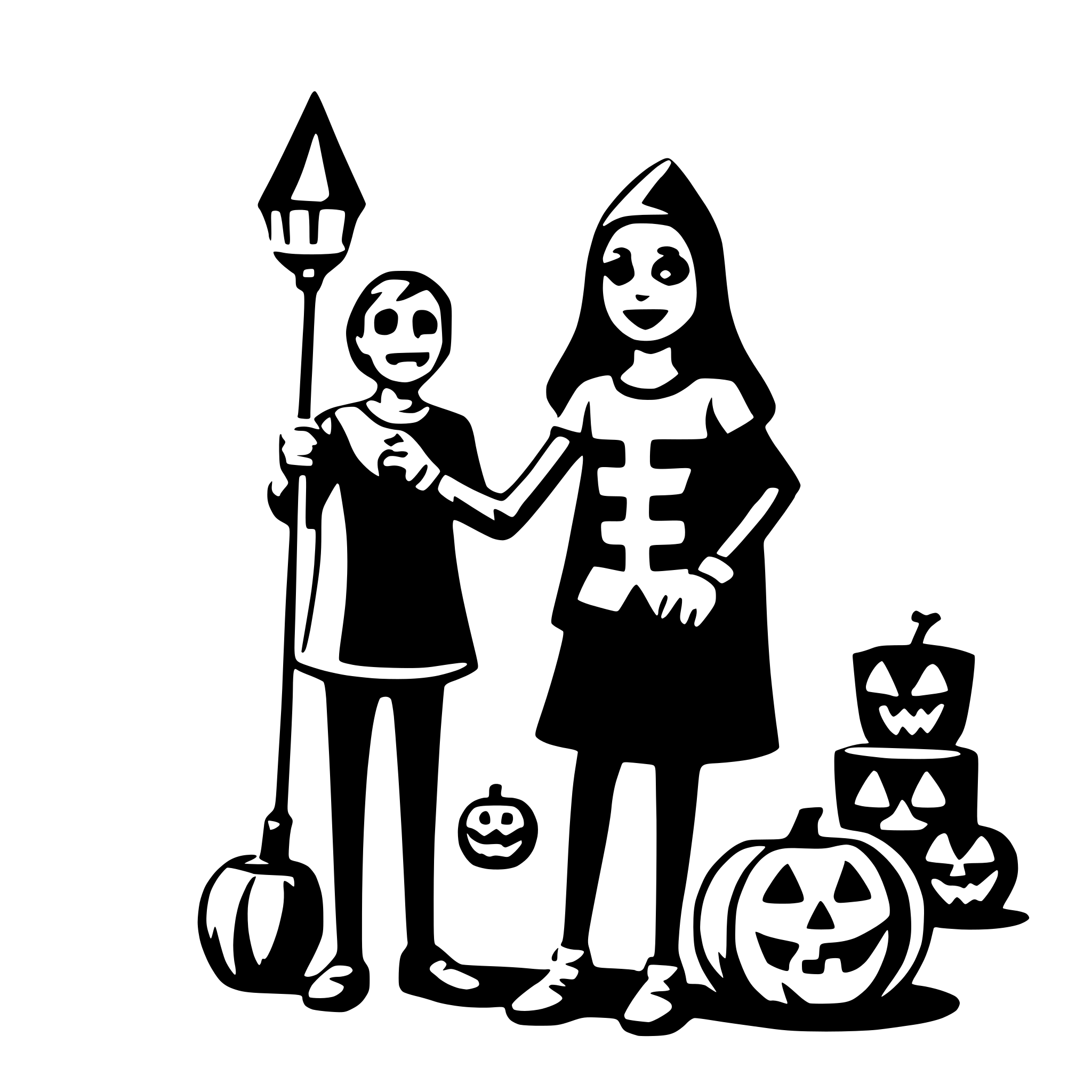 AI-generated SVG of 'halloween party'
