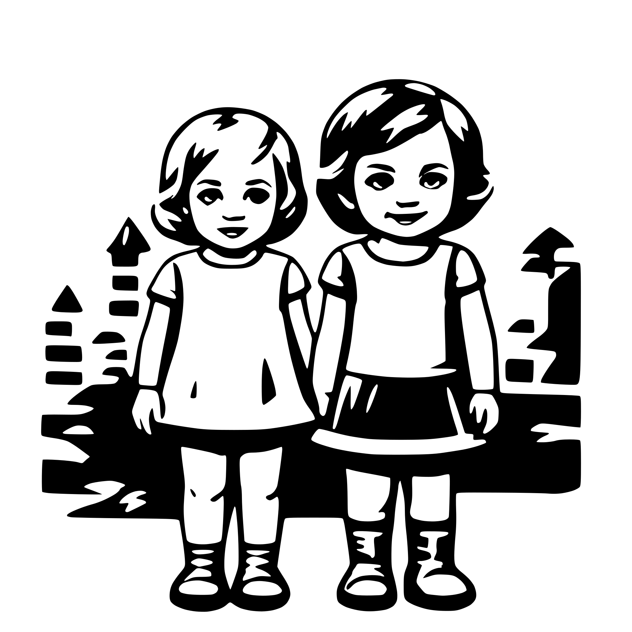 AI-generated SVG of 'Toddlers'