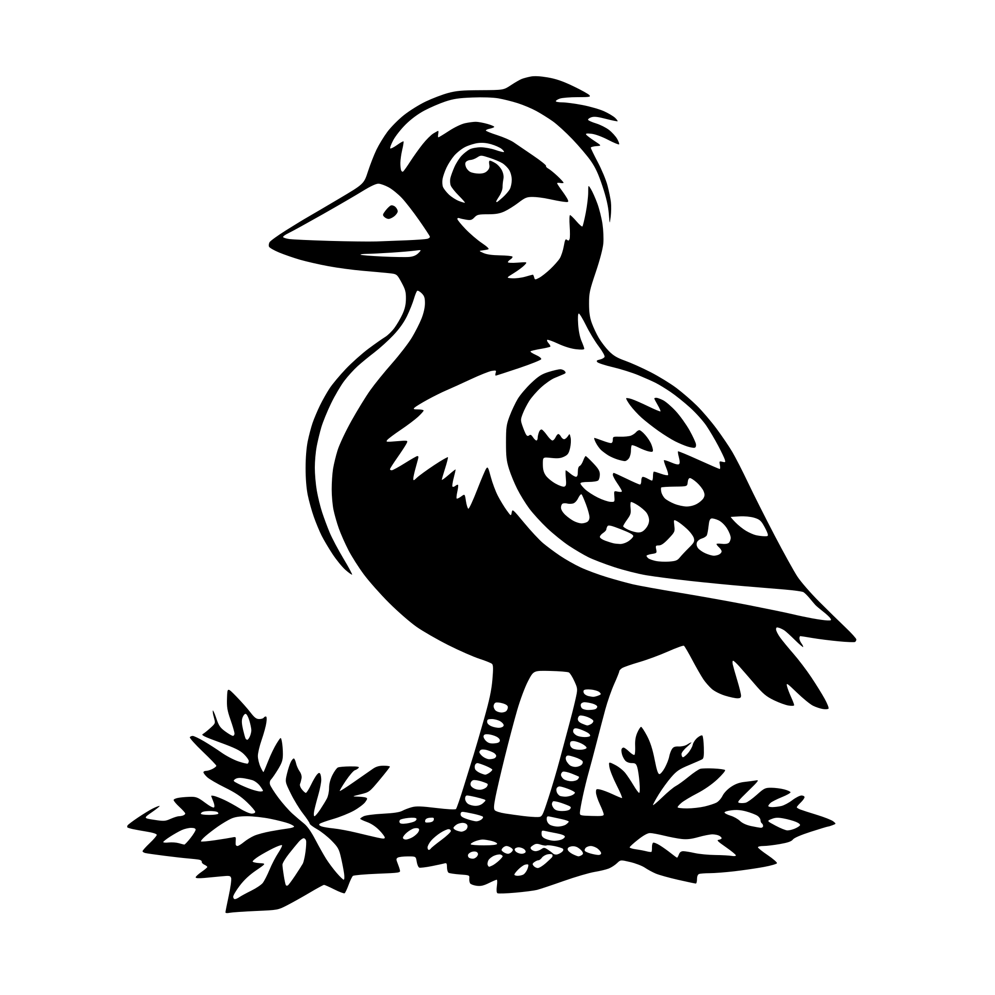 AI-generated SVG of 'Pippi is the Christmas Bird'
