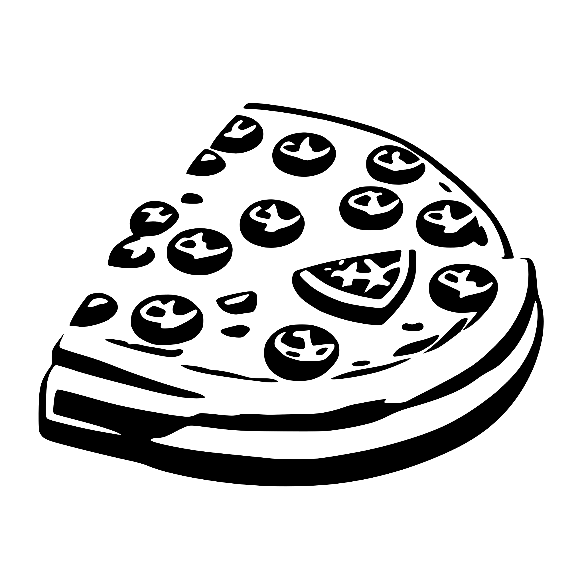 AI-generated SVG of 'one pizza slice'