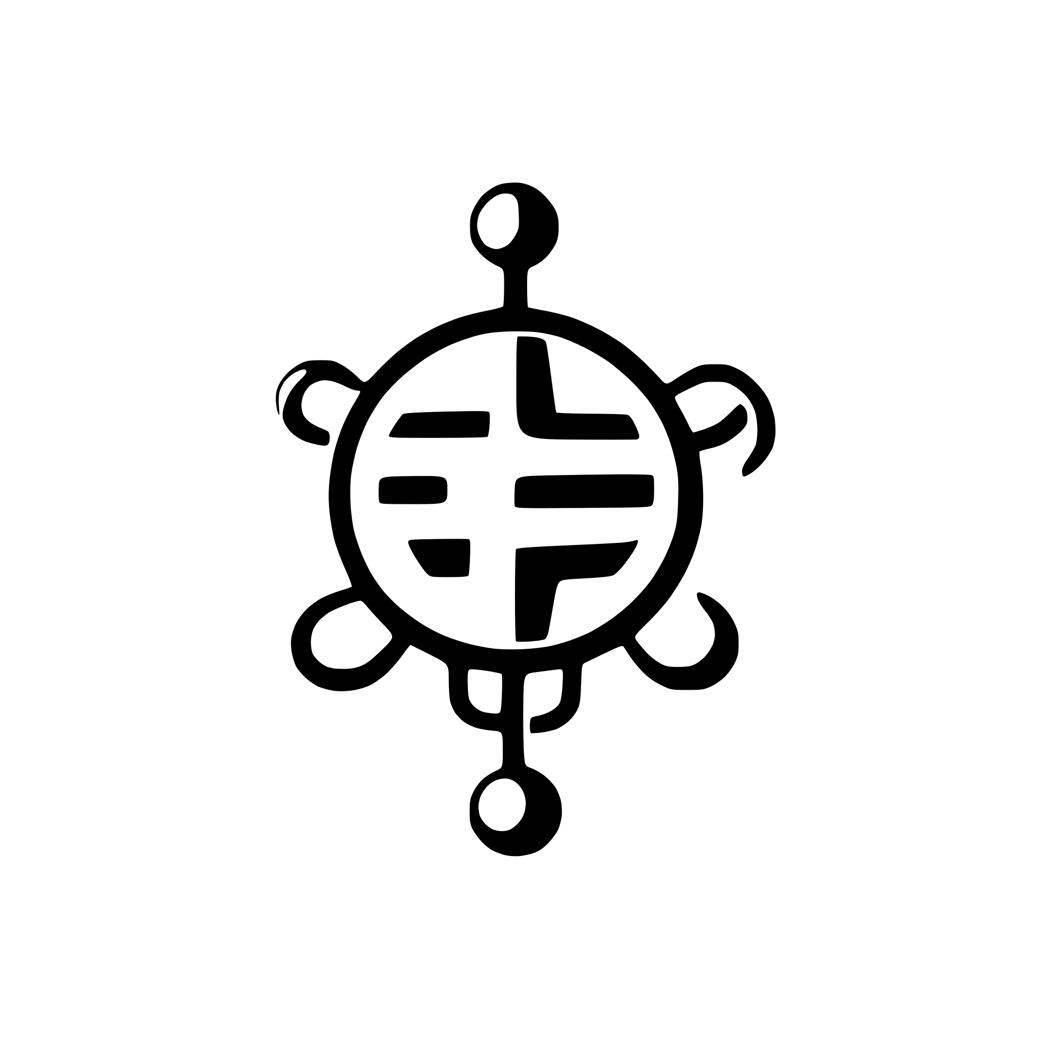 AI-generated SVG of a symmetrical decentralized communication