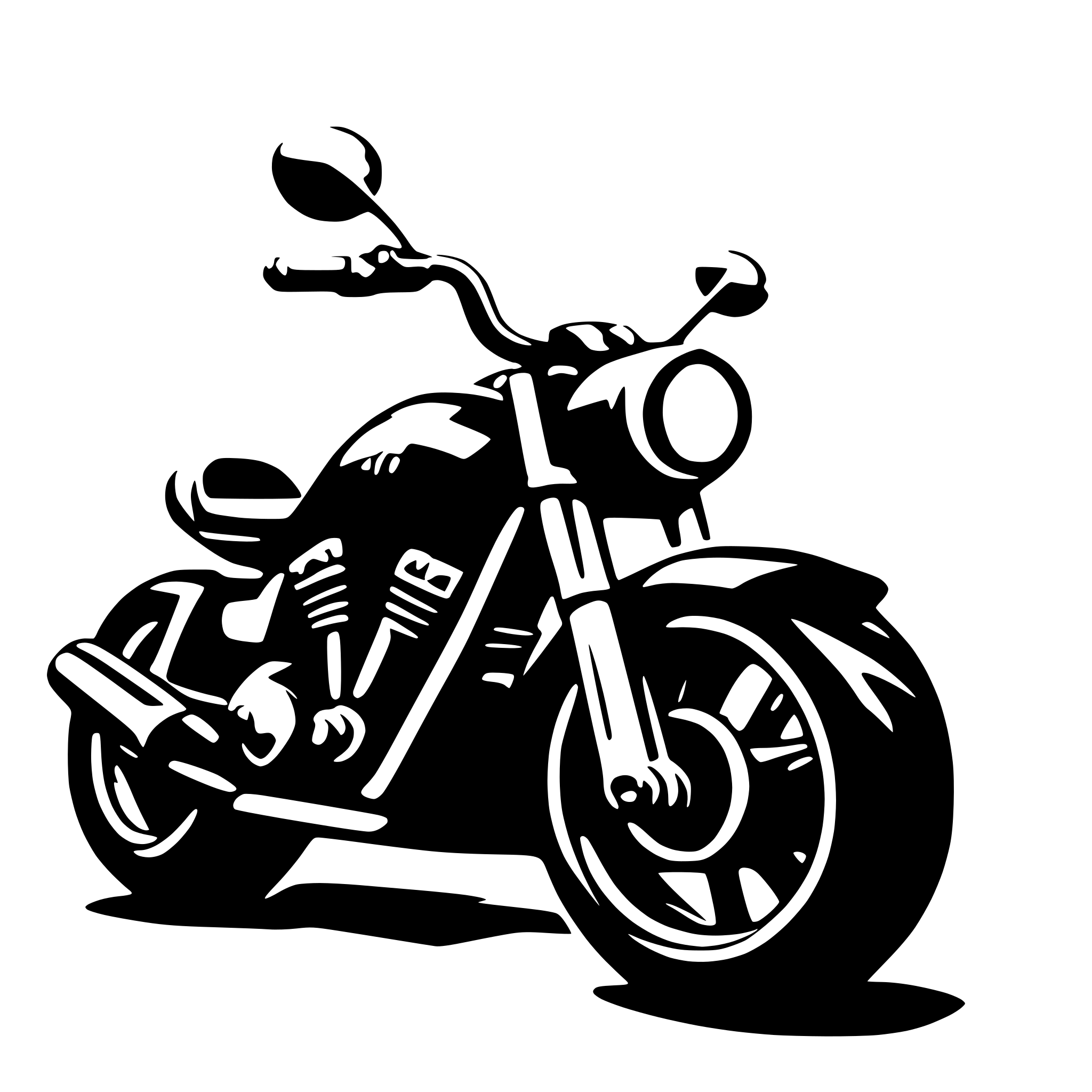 AI-generated SVG of a motorcycle