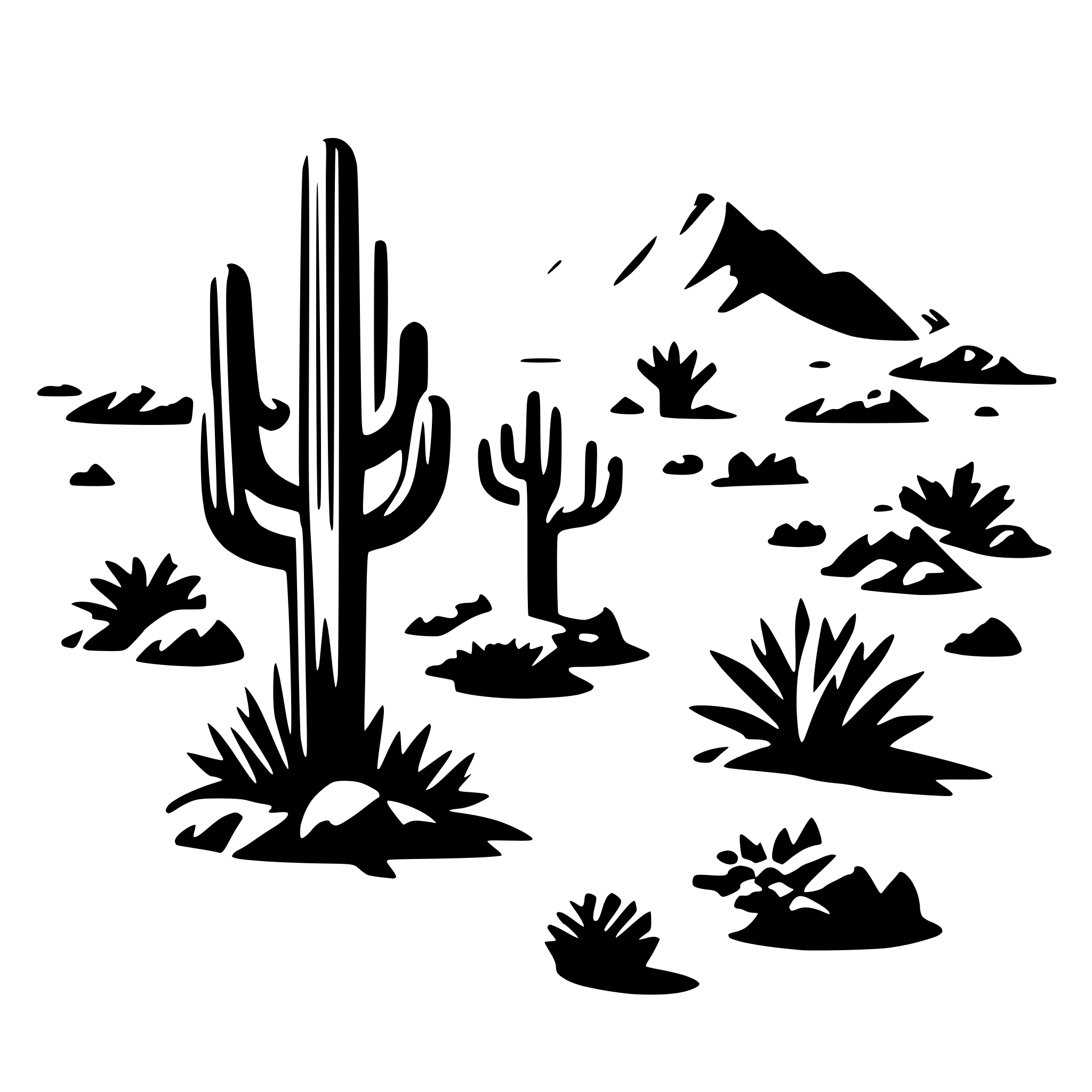AI-generated SVG of a desert ecosystem