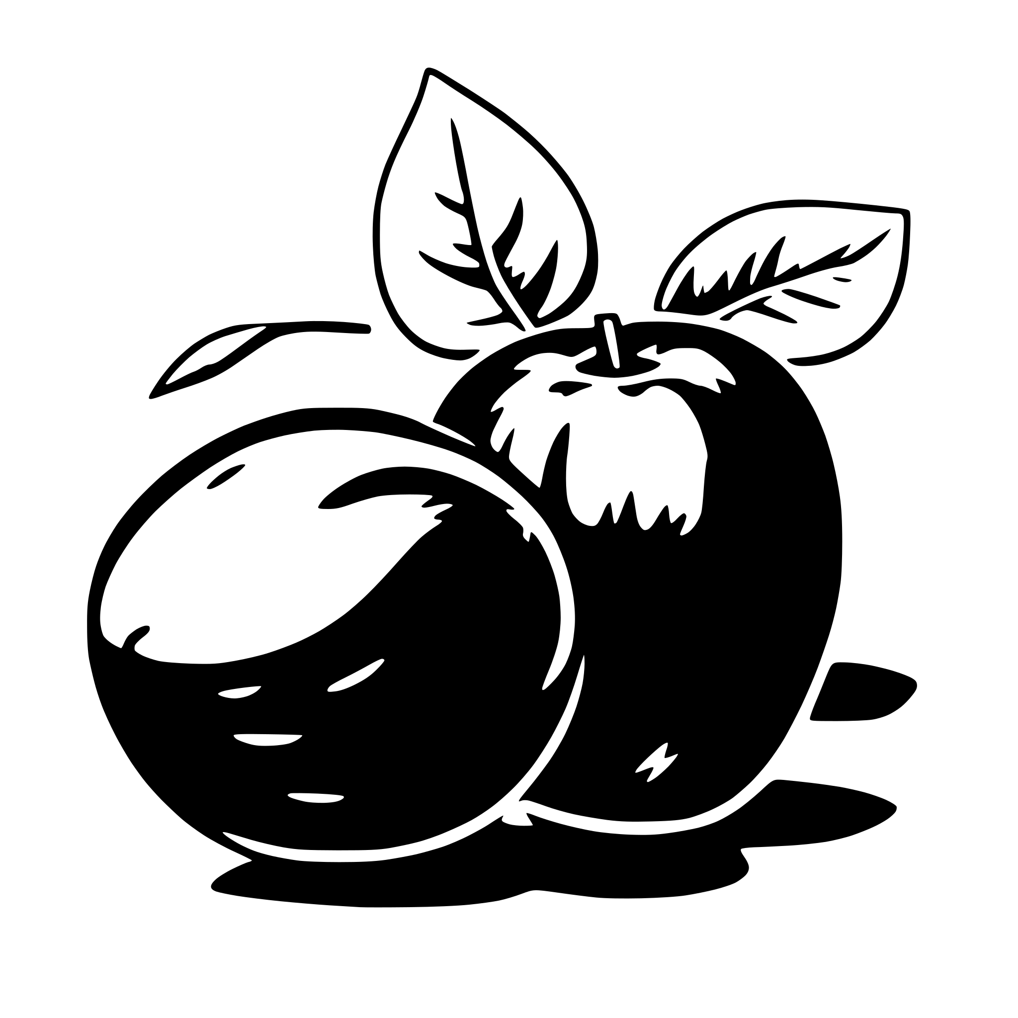 AI-generated SVG of 'plum'