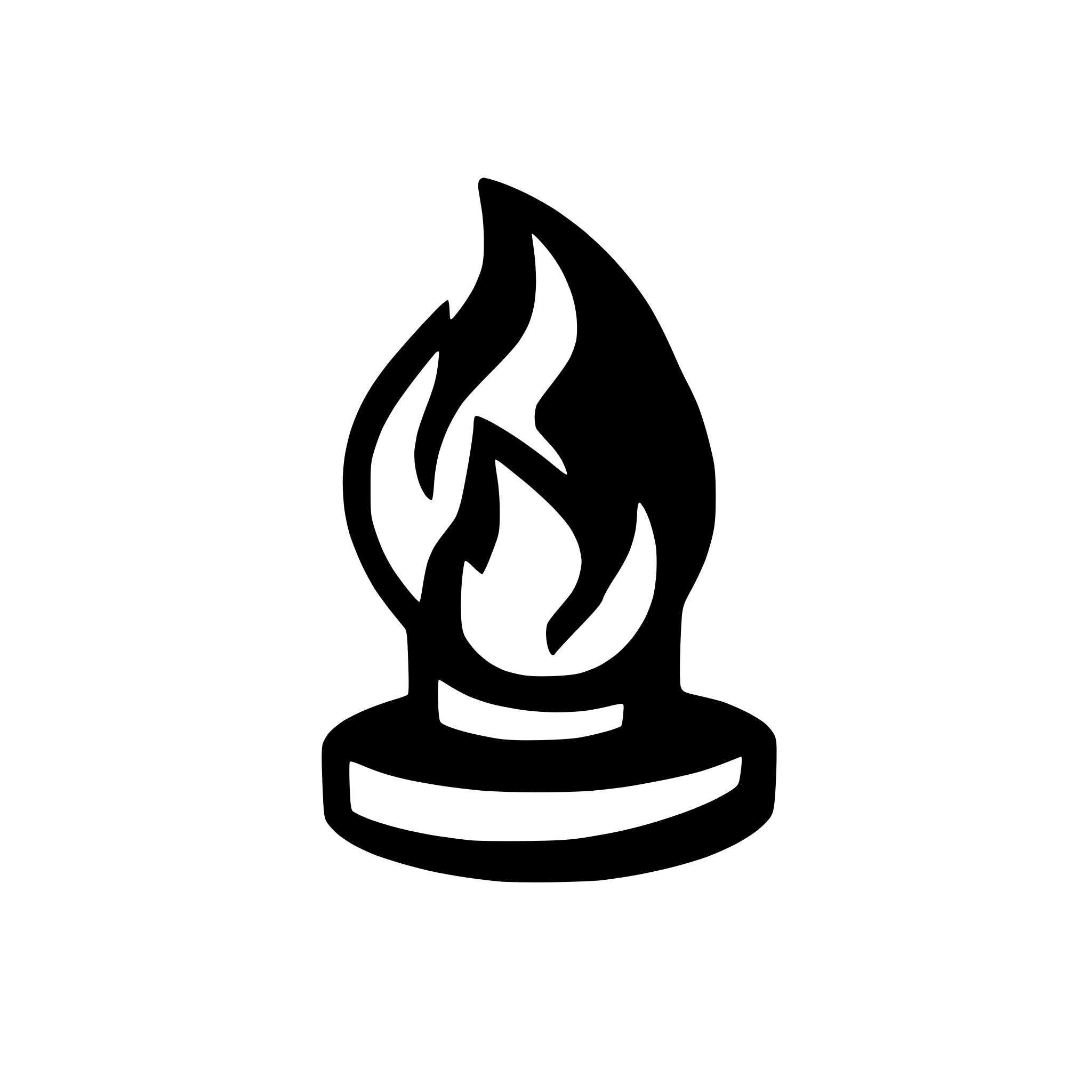 AI-generated SVG of a fire icon