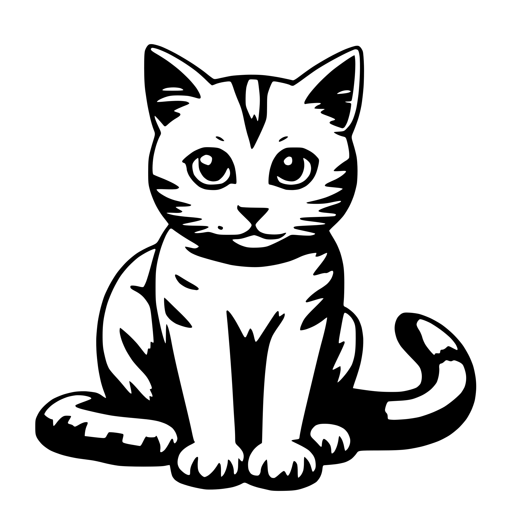 AI-generated SVG of 'cat'
