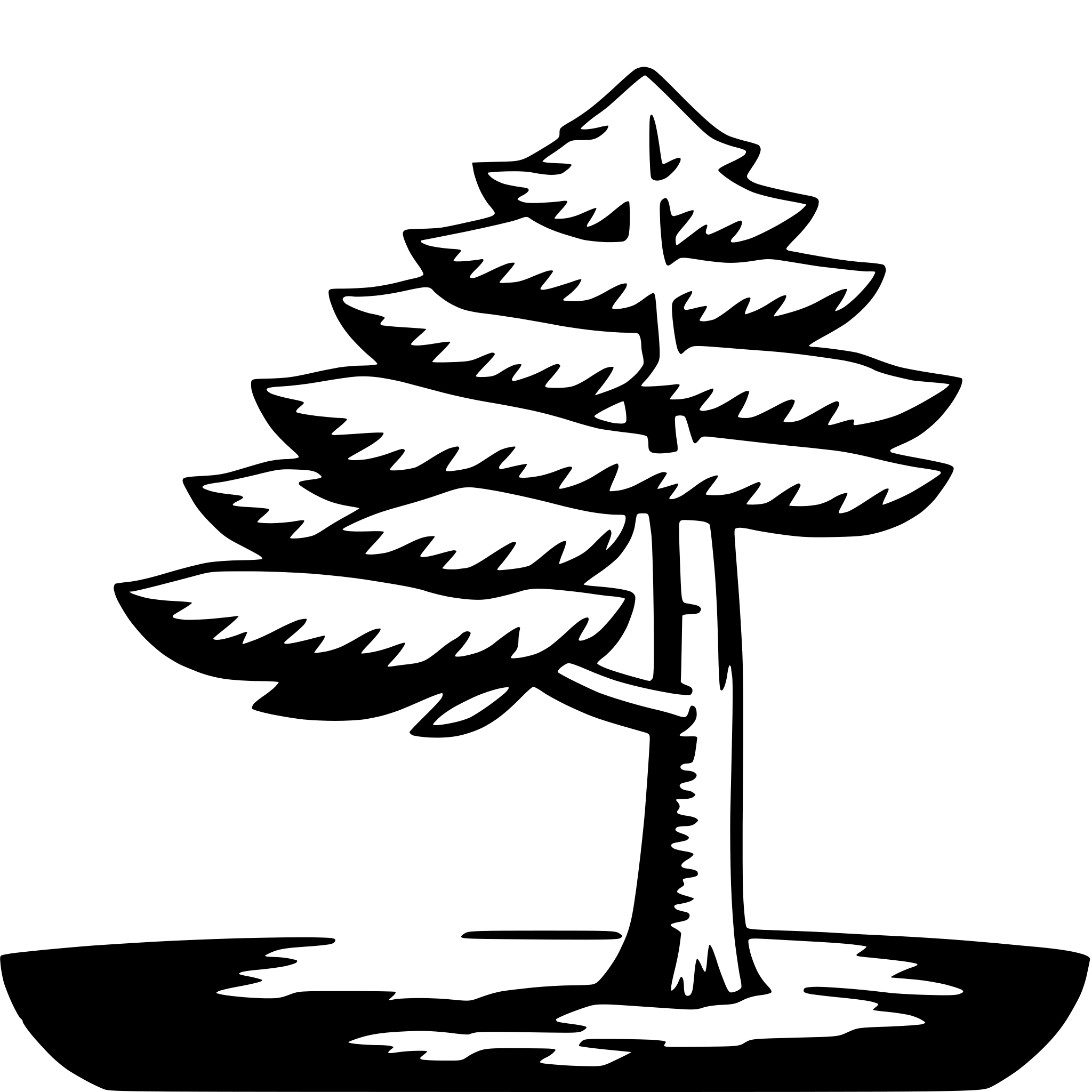 AI-generated SVG of 'pine tree'