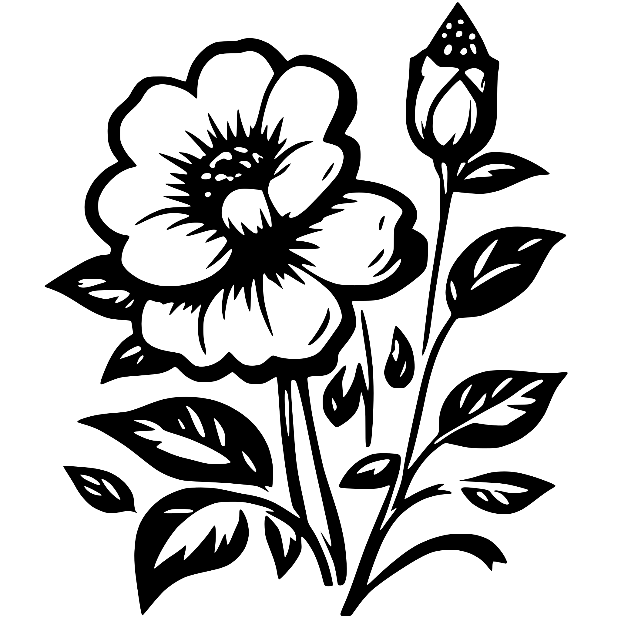 AI-generated SVG of 'Floral pattern design'