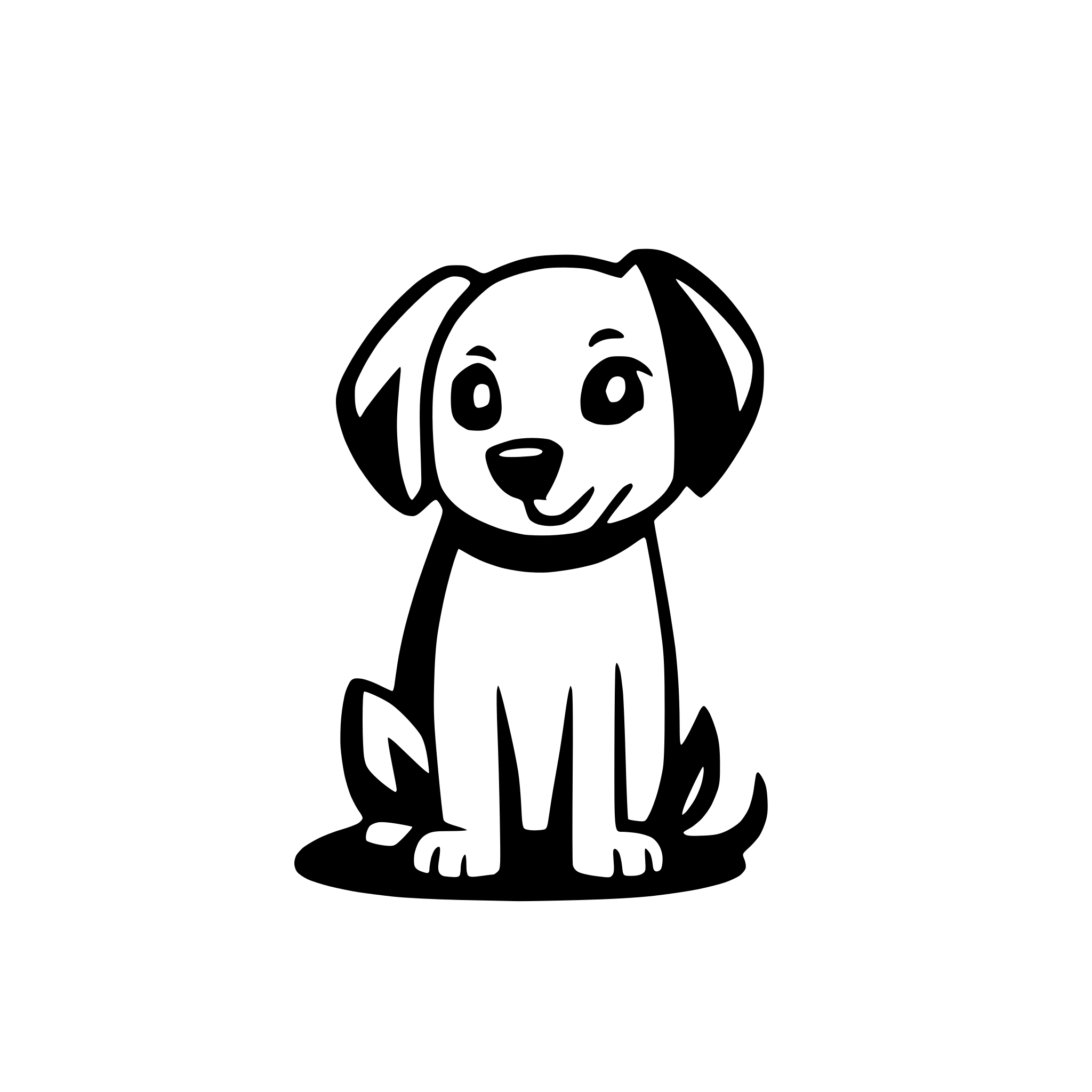 AI-generated SVG of a dog