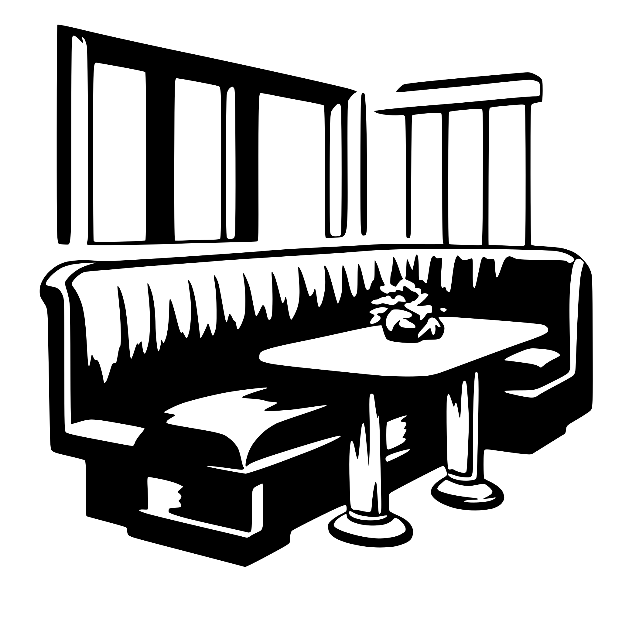 AI-generated SVG of 'banquette i'