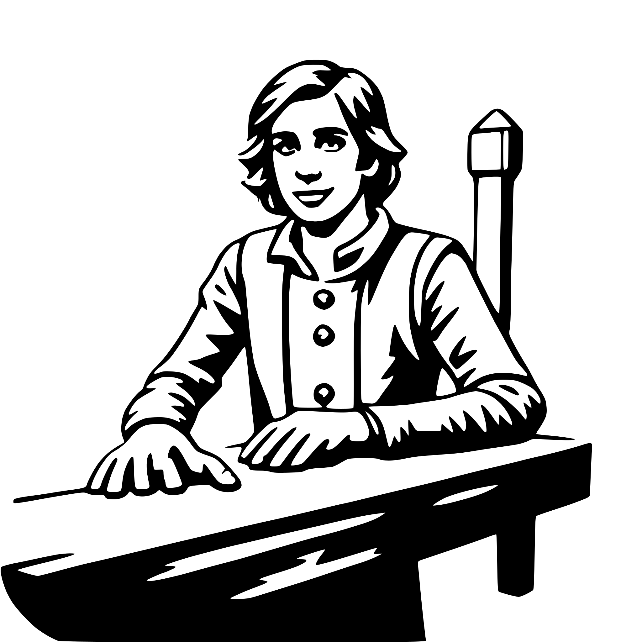AI-generated SVG of 'carpenter'