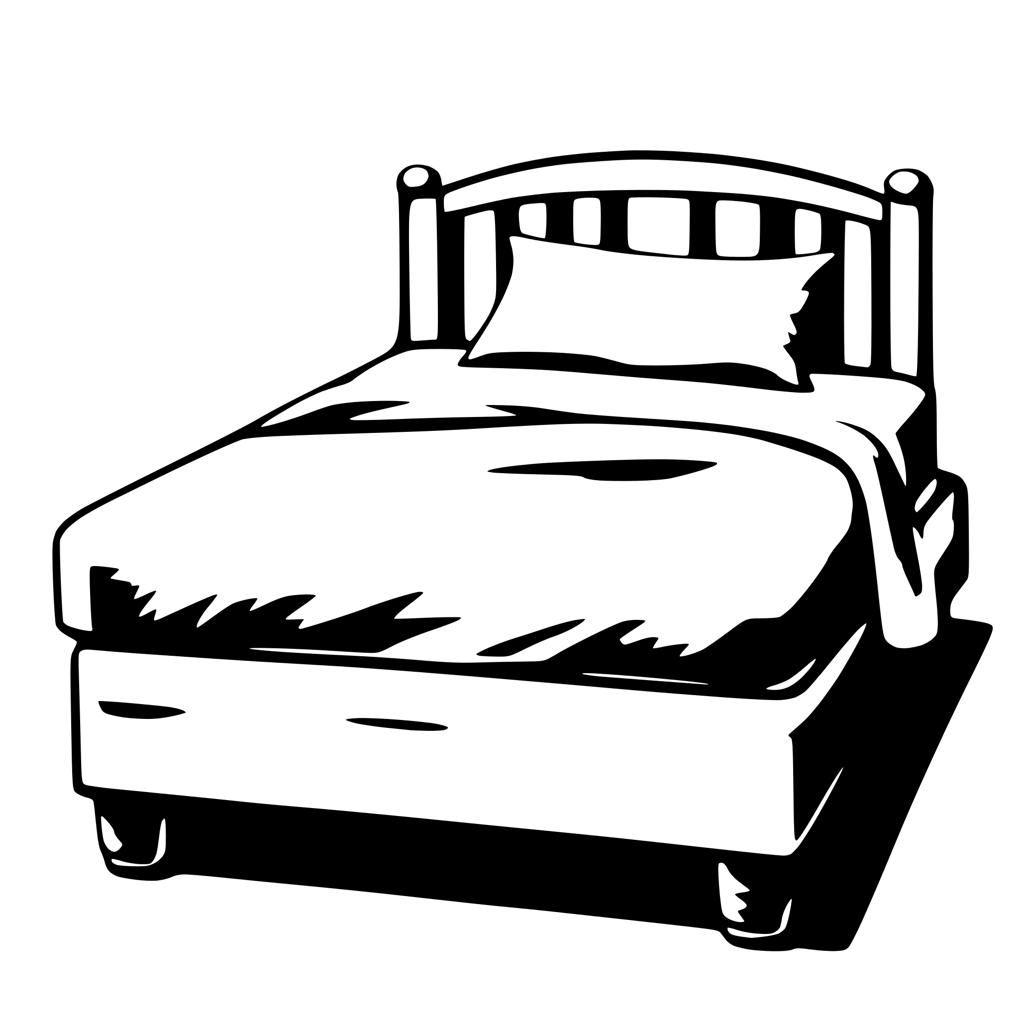 AI-generated SVG of 'a bed'