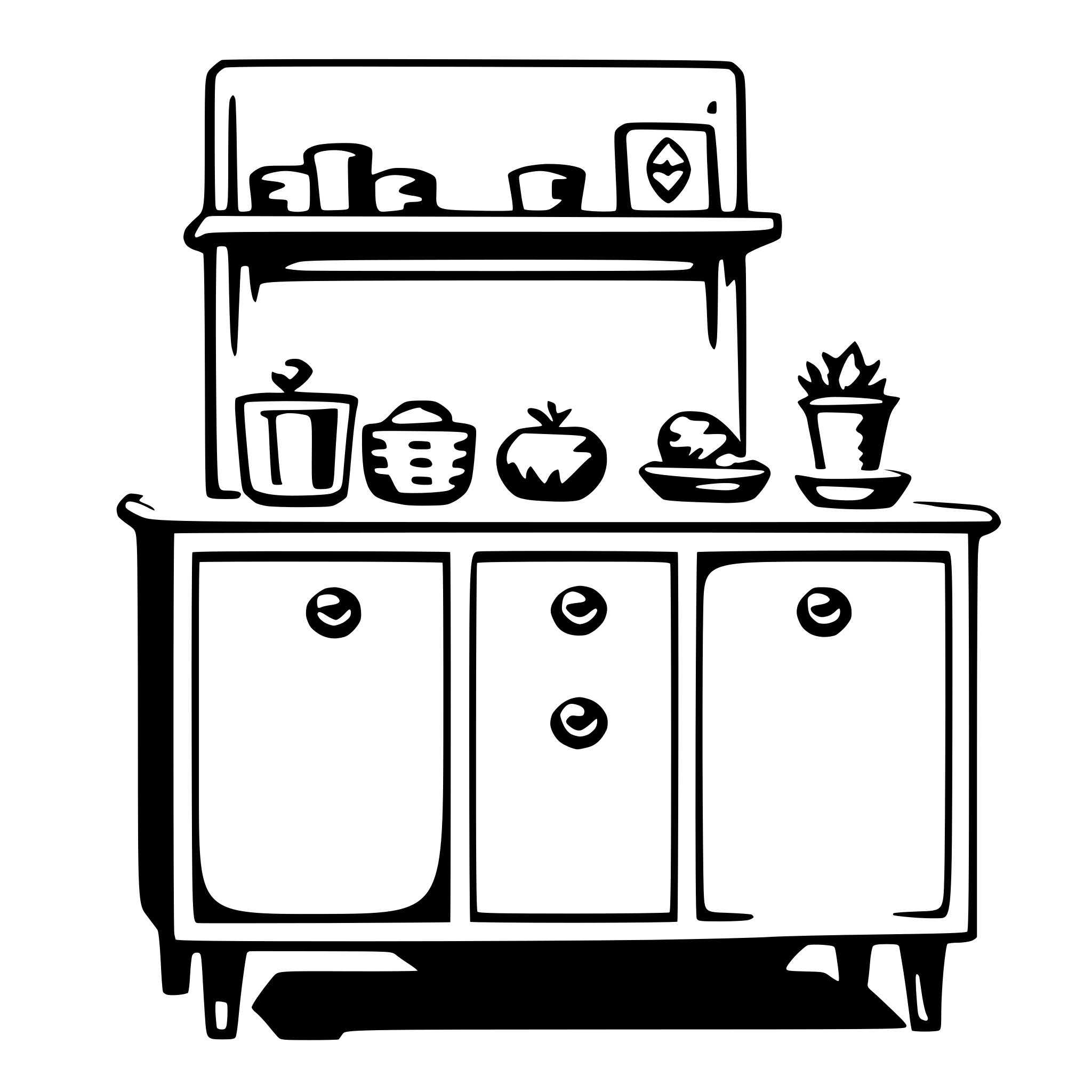 AI-generated SVG of 'sideboard'