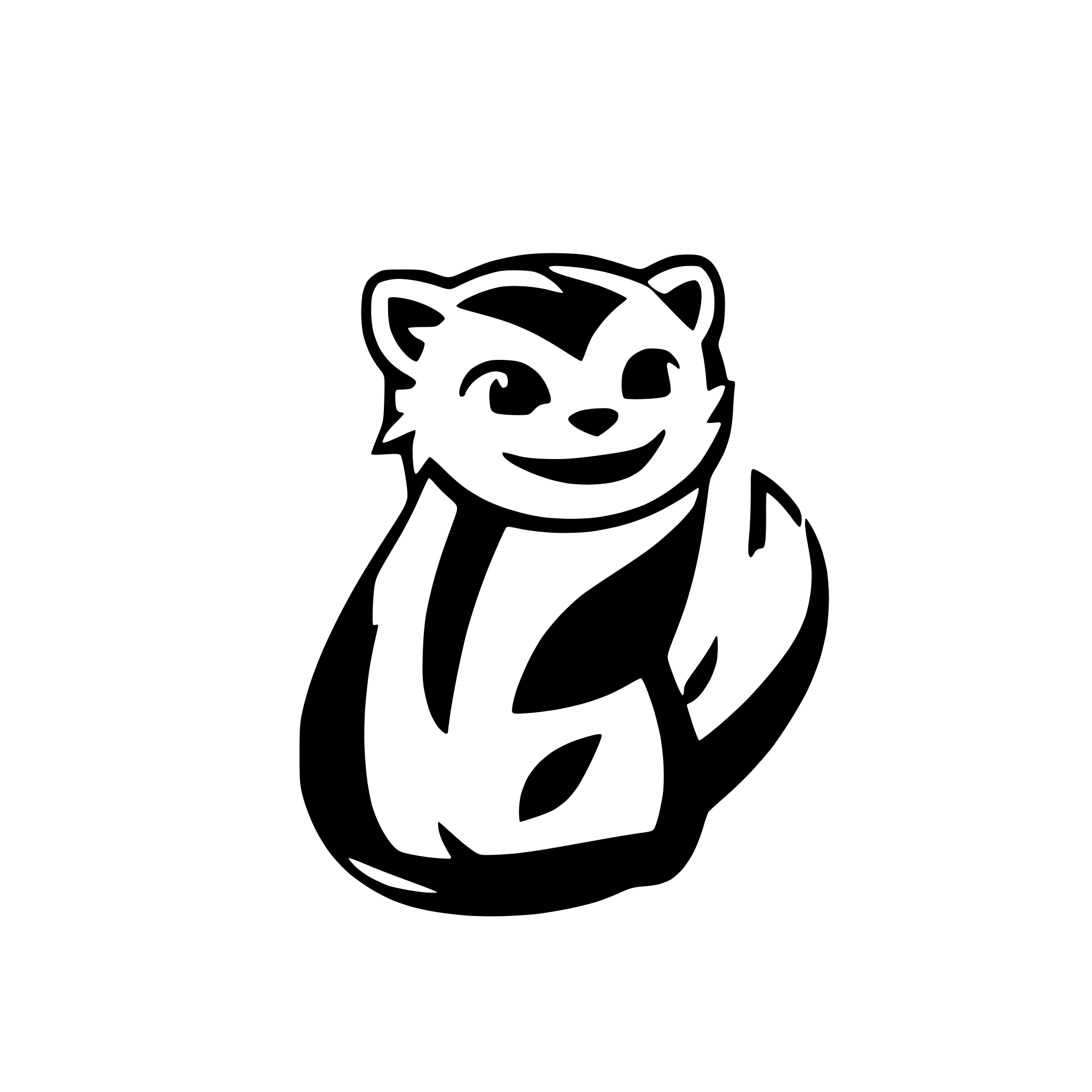 AI-generated SVG of a firefox logo but with an otter.