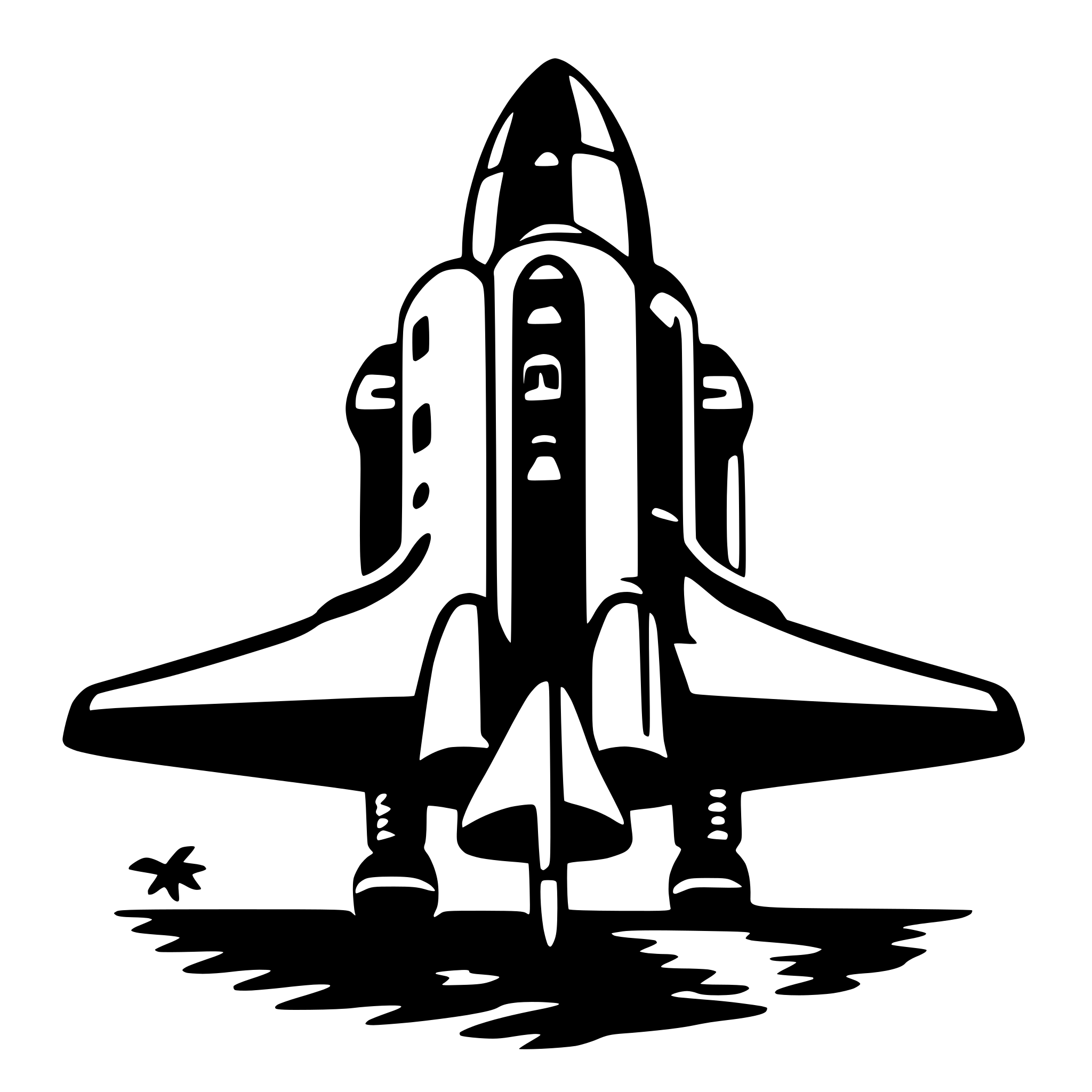 AI-generated SVG of 'space shuttle'
