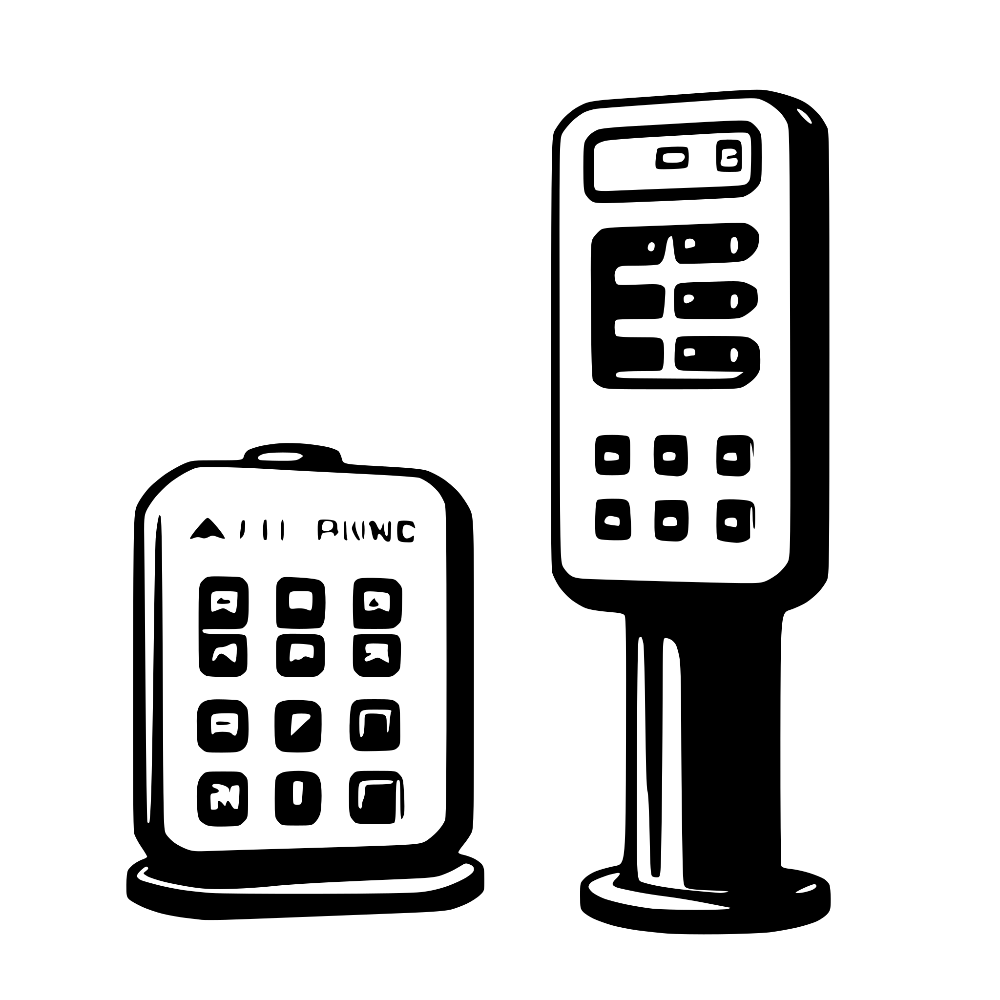 AI-generated SVG of 'AI parking controller'