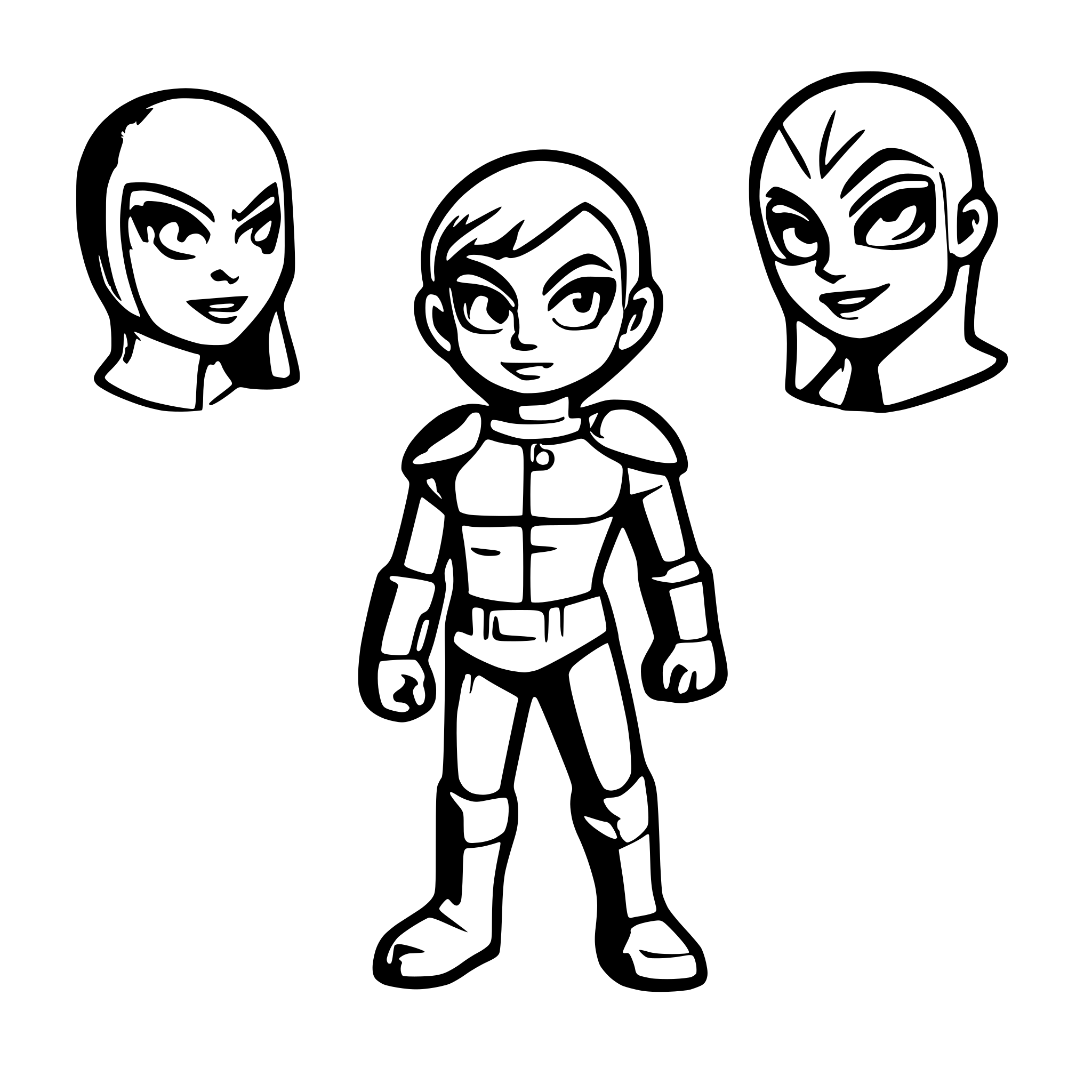 AI-generated SVG of 'comic-style superhero asset pack'