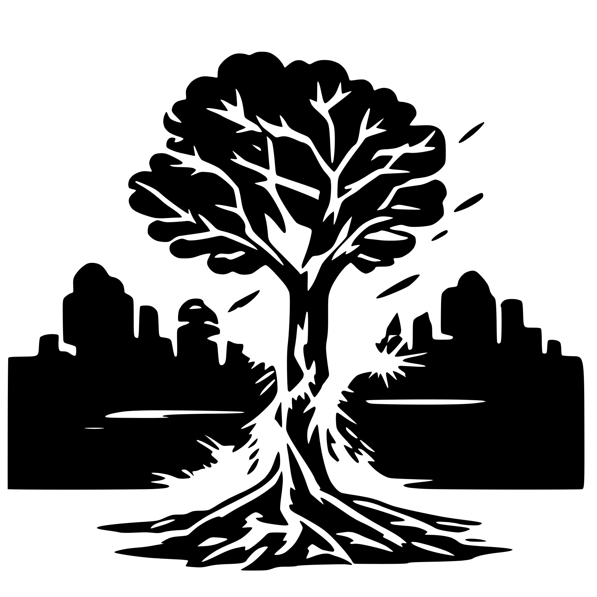 AI-generated SVG of a tree struck by lightning