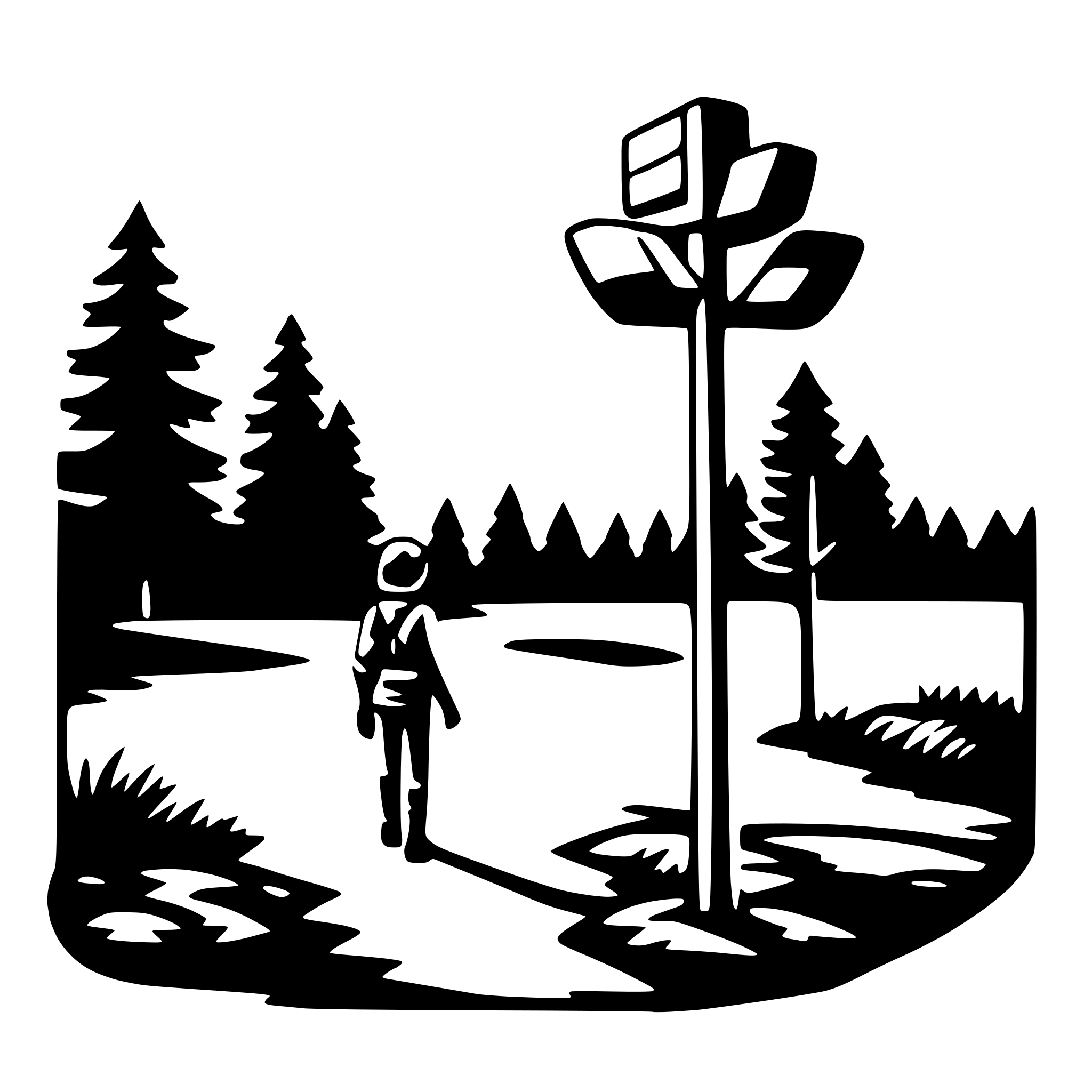 AI-generated SVG of a outdoor adventure