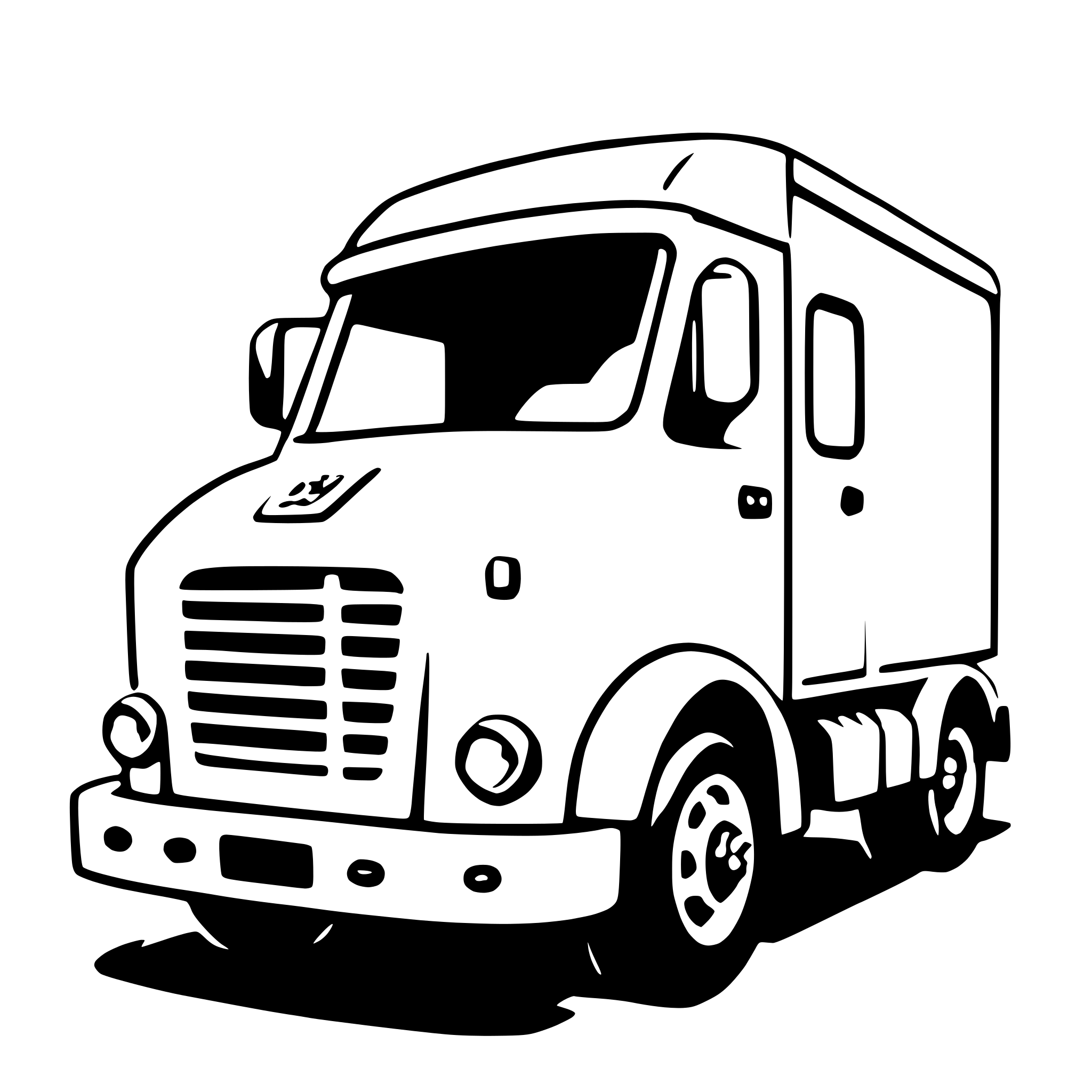 AI-generated SVG of a garbage truck