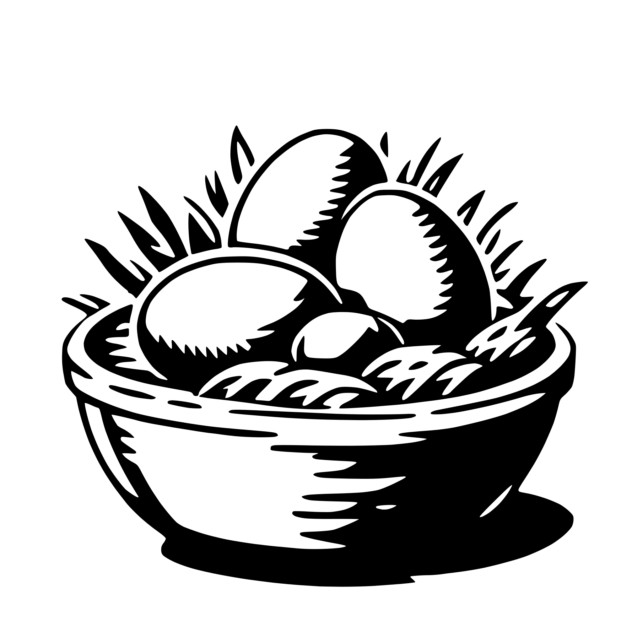AI-generated SVG of 'easter nest'