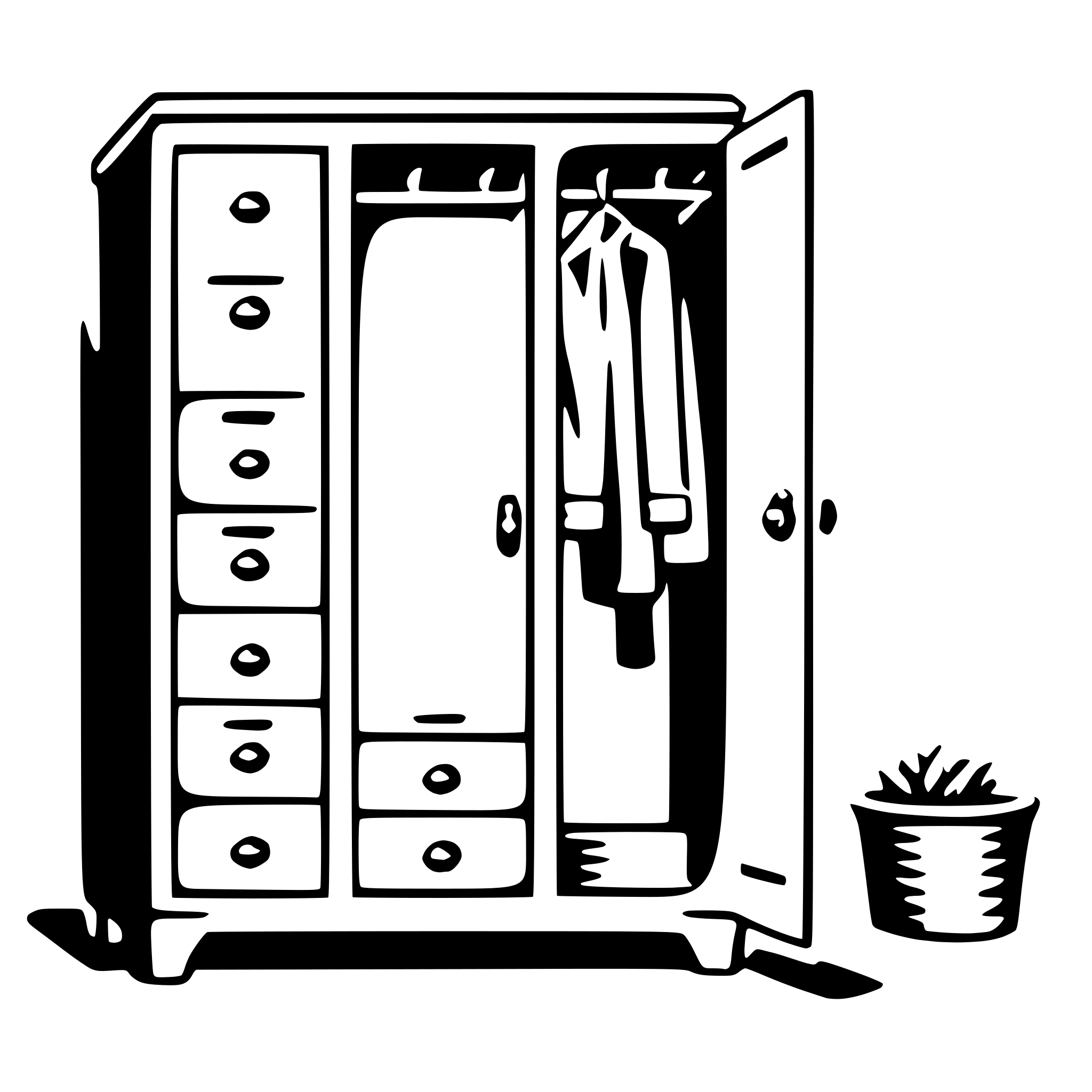 AI-generated SVG of a wardrobe